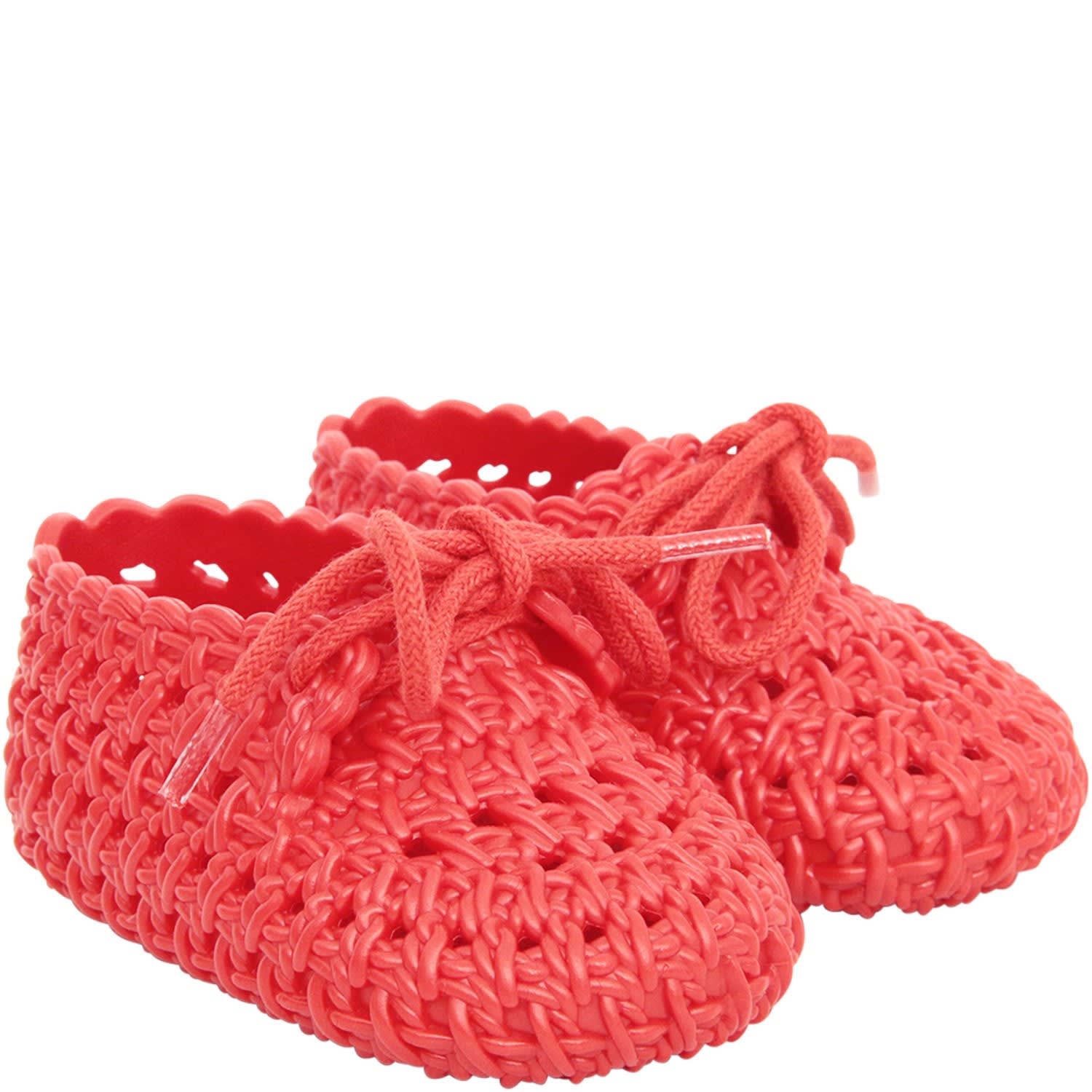 Melissa Red Shoes For Baby Girl
