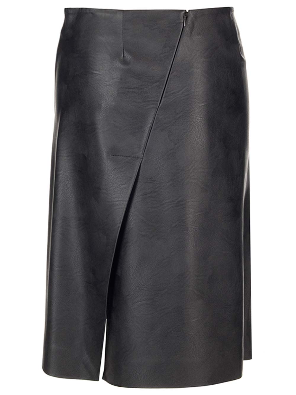 Shop Stella Mccartney Alter Mat Flared Skirt In Nero