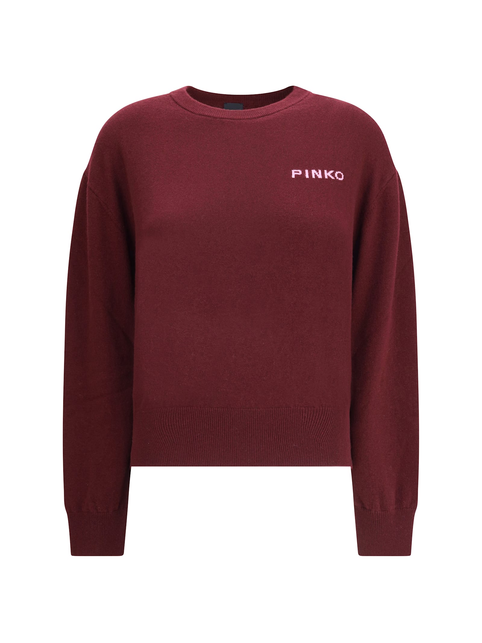 Pinko Logo Sweater In Red