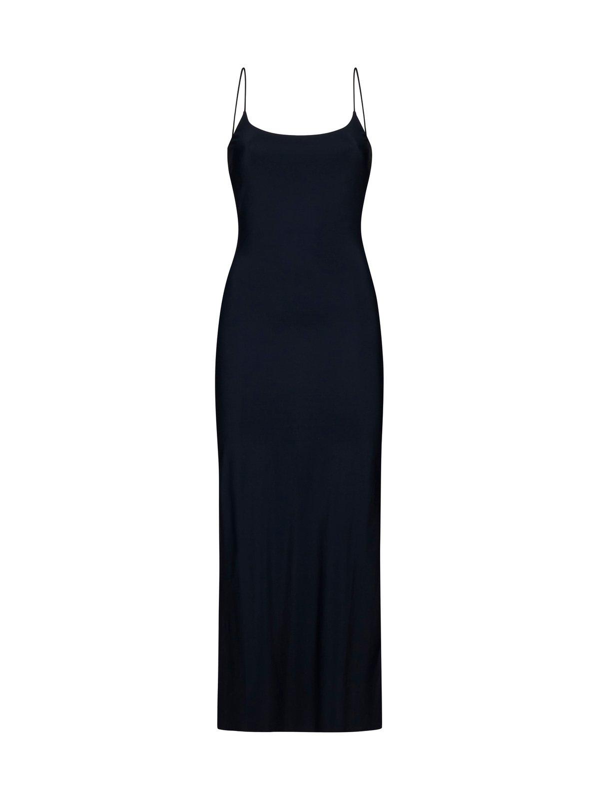 Shop Mm6 Maison Margiela Spaghetti Strap Maxi Dress