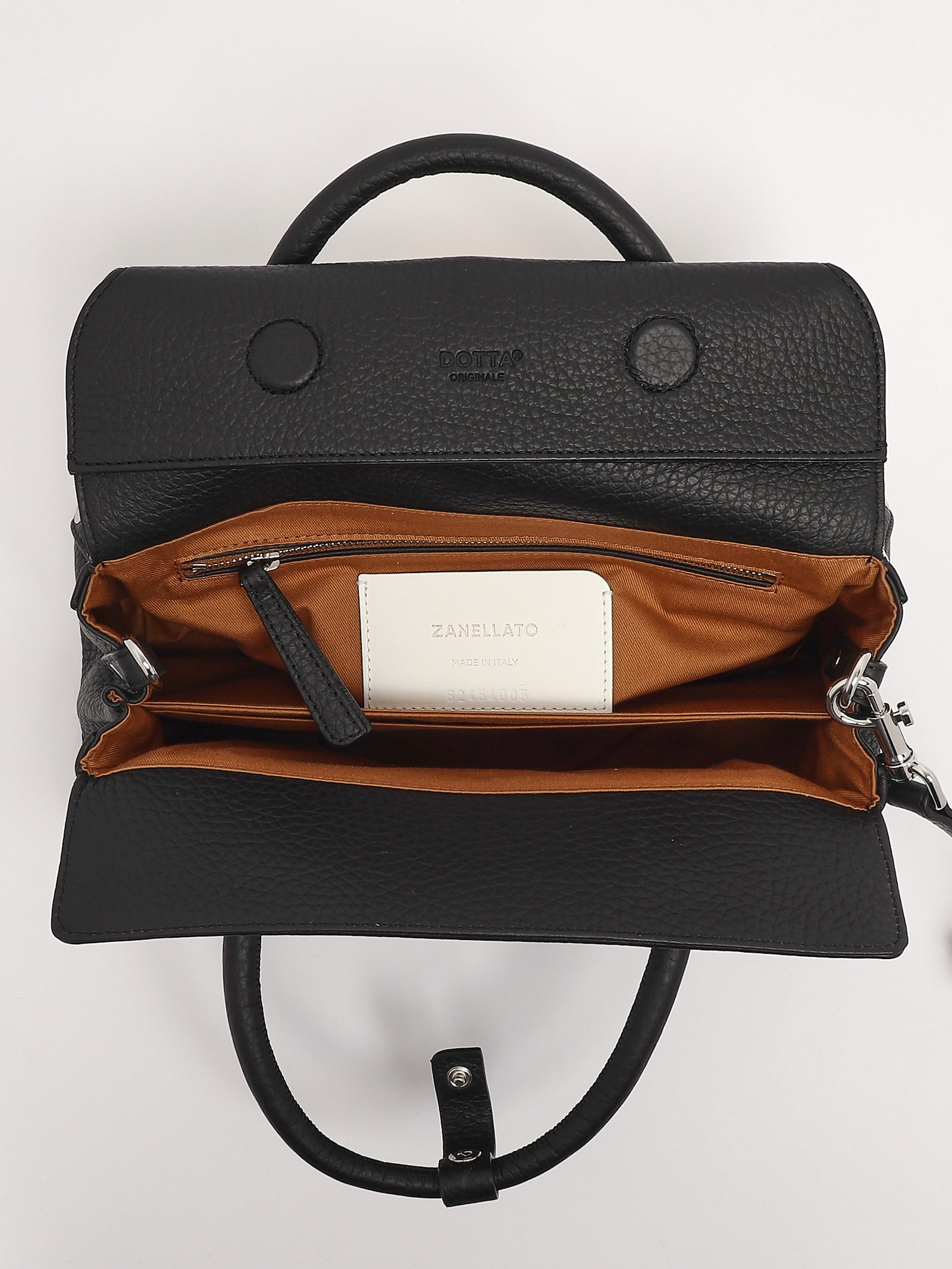 Zanellato Dotta Centauro S Shoulder Bag In Nero