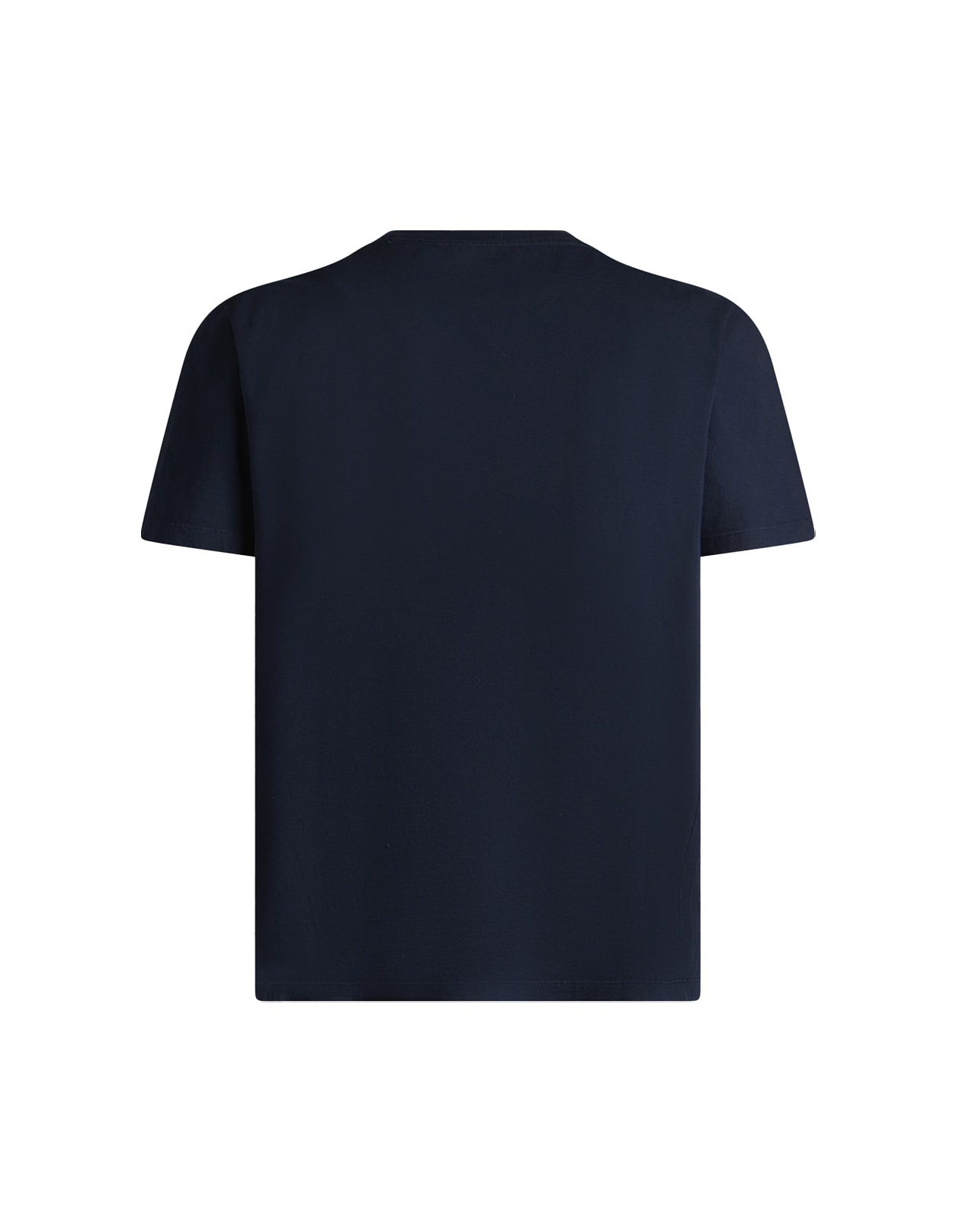 Shop Etro Navy Blue T-shirt With Paisley Patch