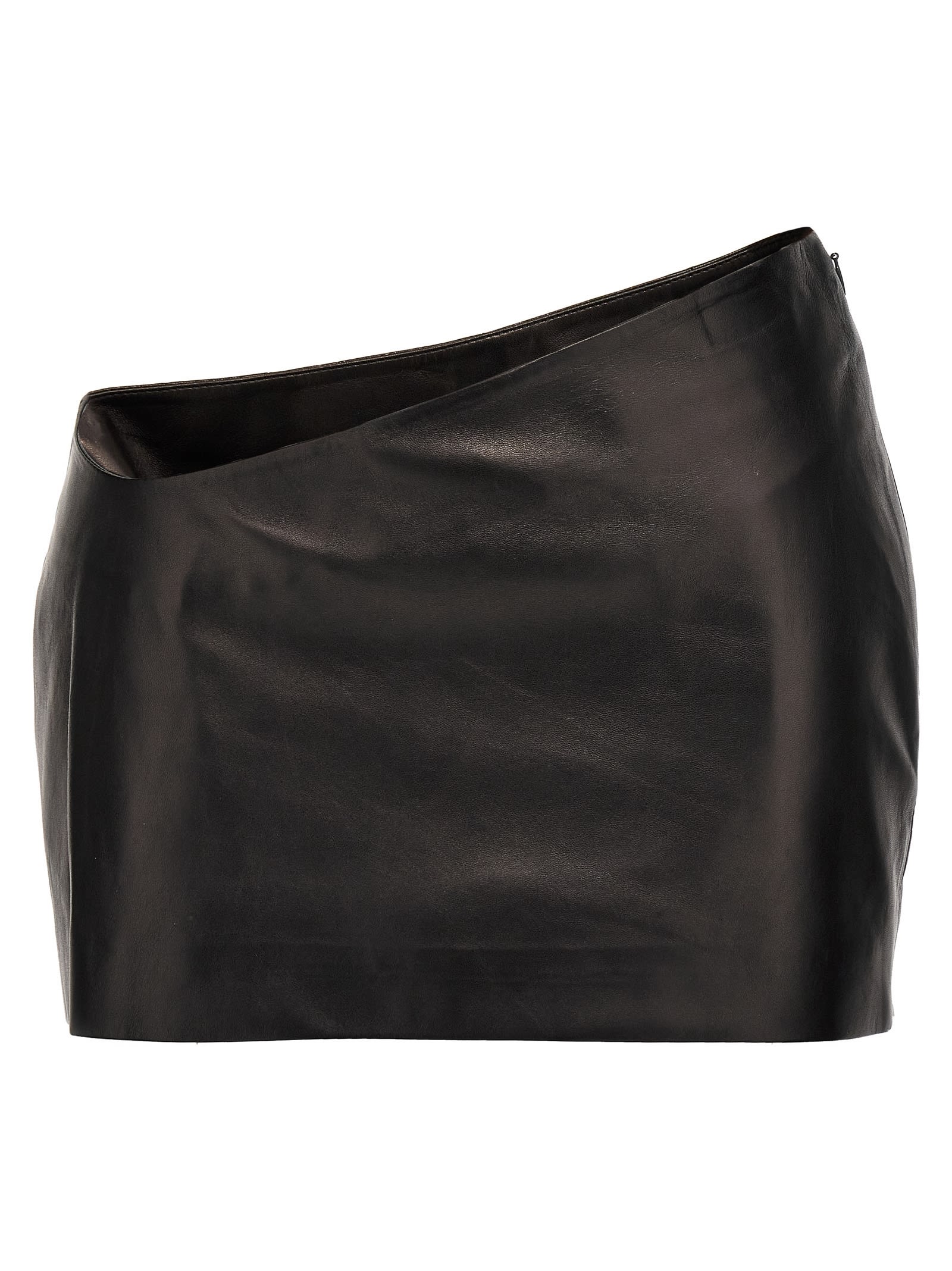 Shop Monot Asymmetrical Skirt In Black