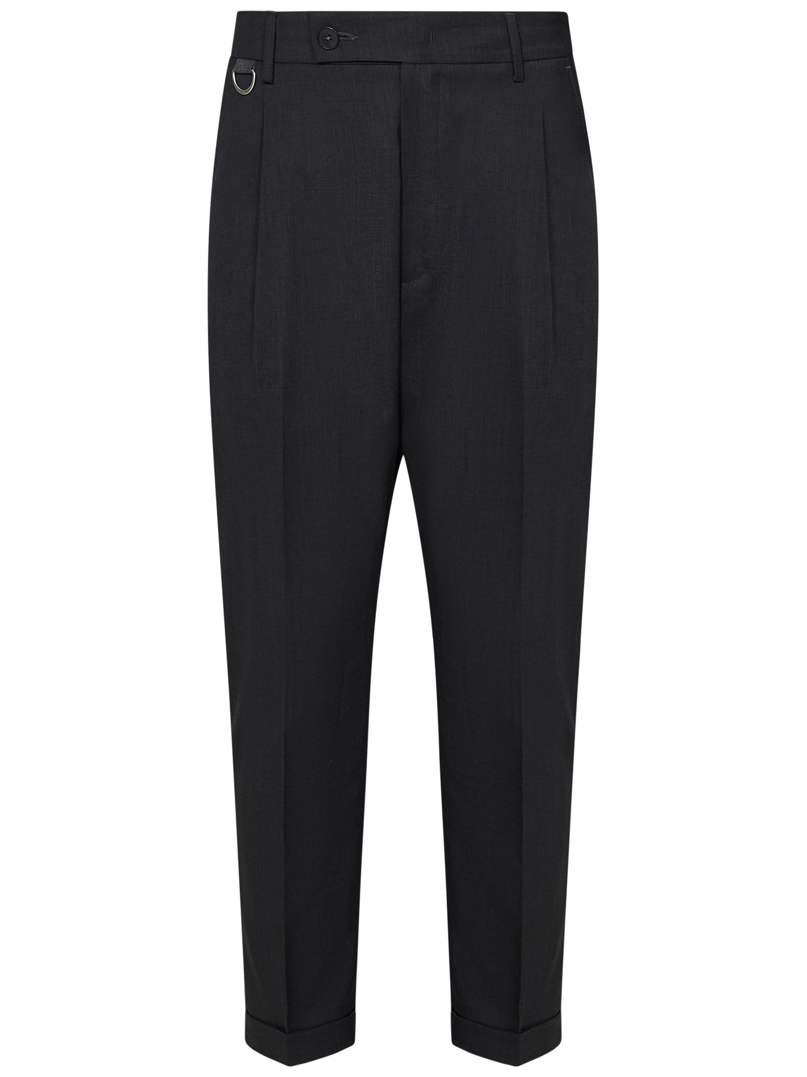 Shop Low Brand Riviera Elastic Trousers In Grey