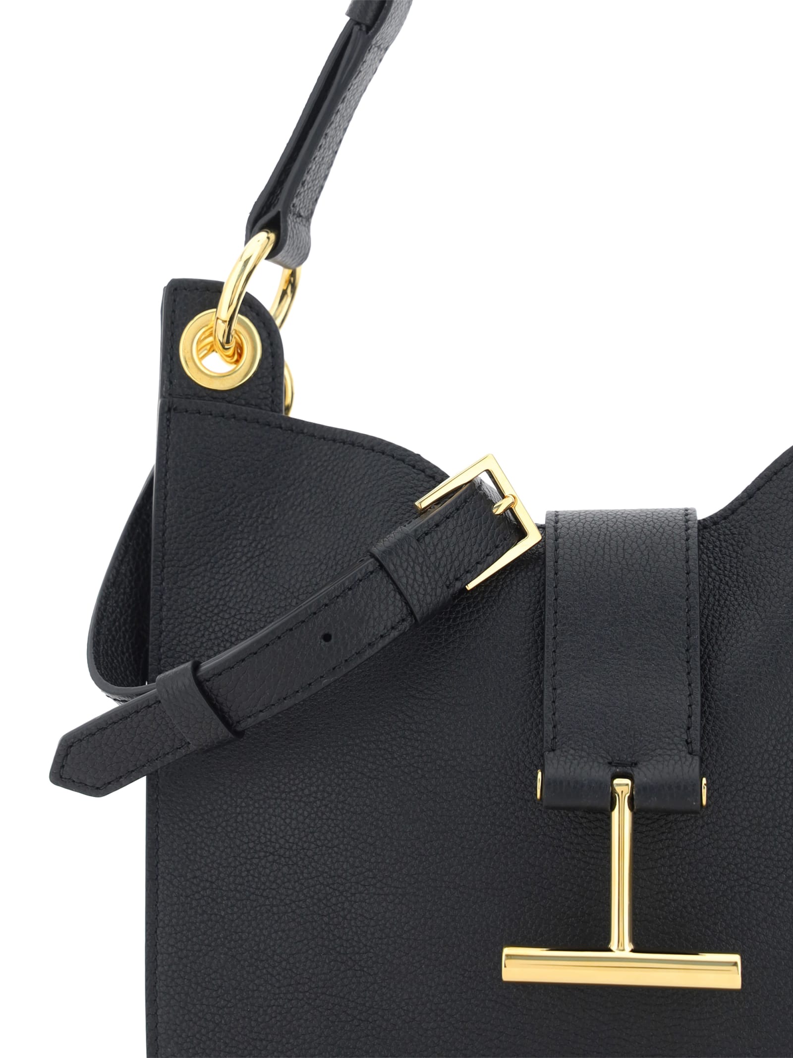 Shop Tom Ford Tara Shoulder Bag In Black