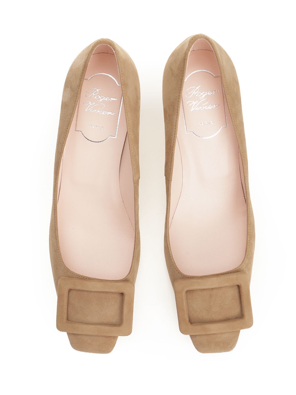 Roger Vivier Belle Viviier Trompette Pumps In Neutral