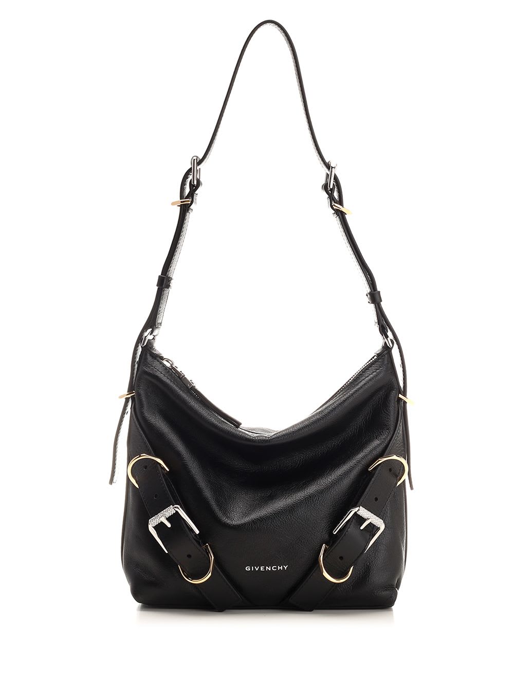 Shop Givenchy Small Voyou Shoulder Bag In Black