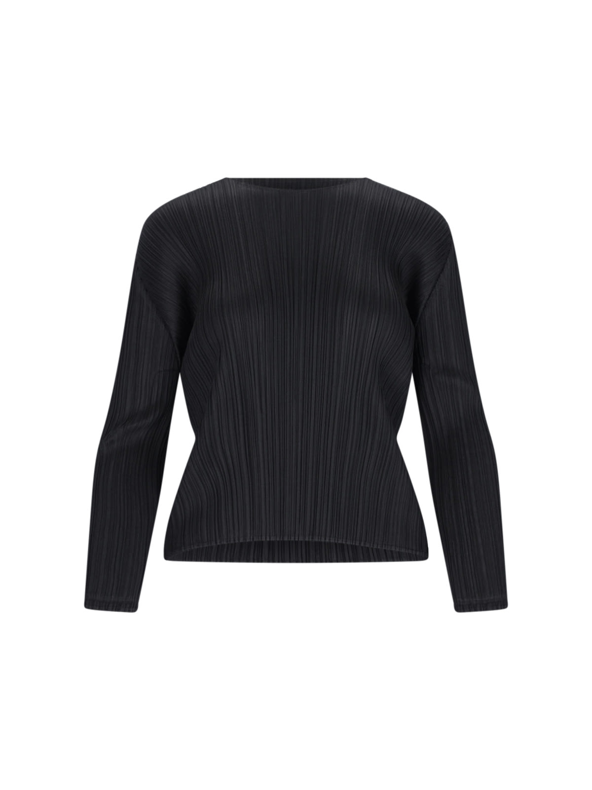 Shop Issey Miyake Monthly Colors September Pleated Top In Black