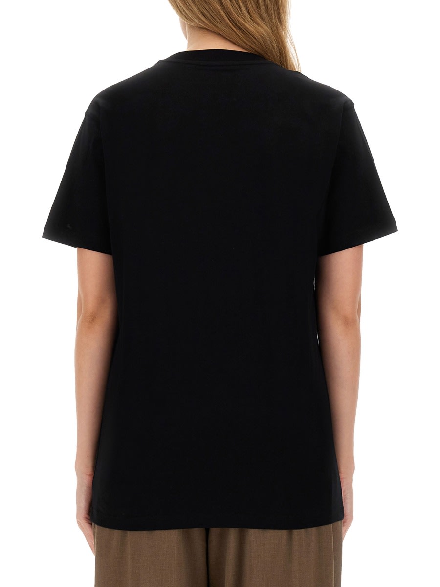 Shop Moschino T-shirt With Logo In Black