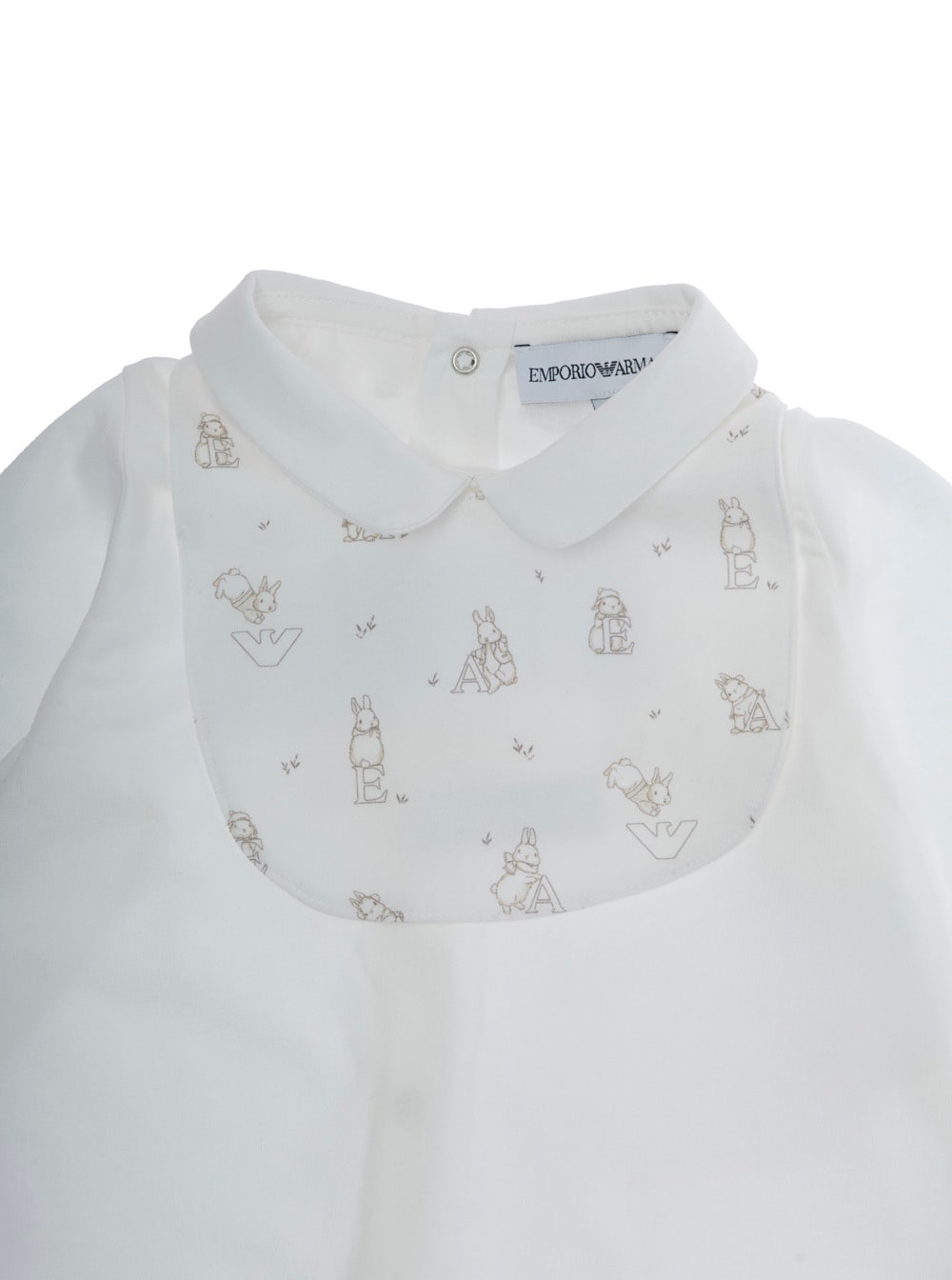 Emporio Armani Set Tutina+bavaglino In White