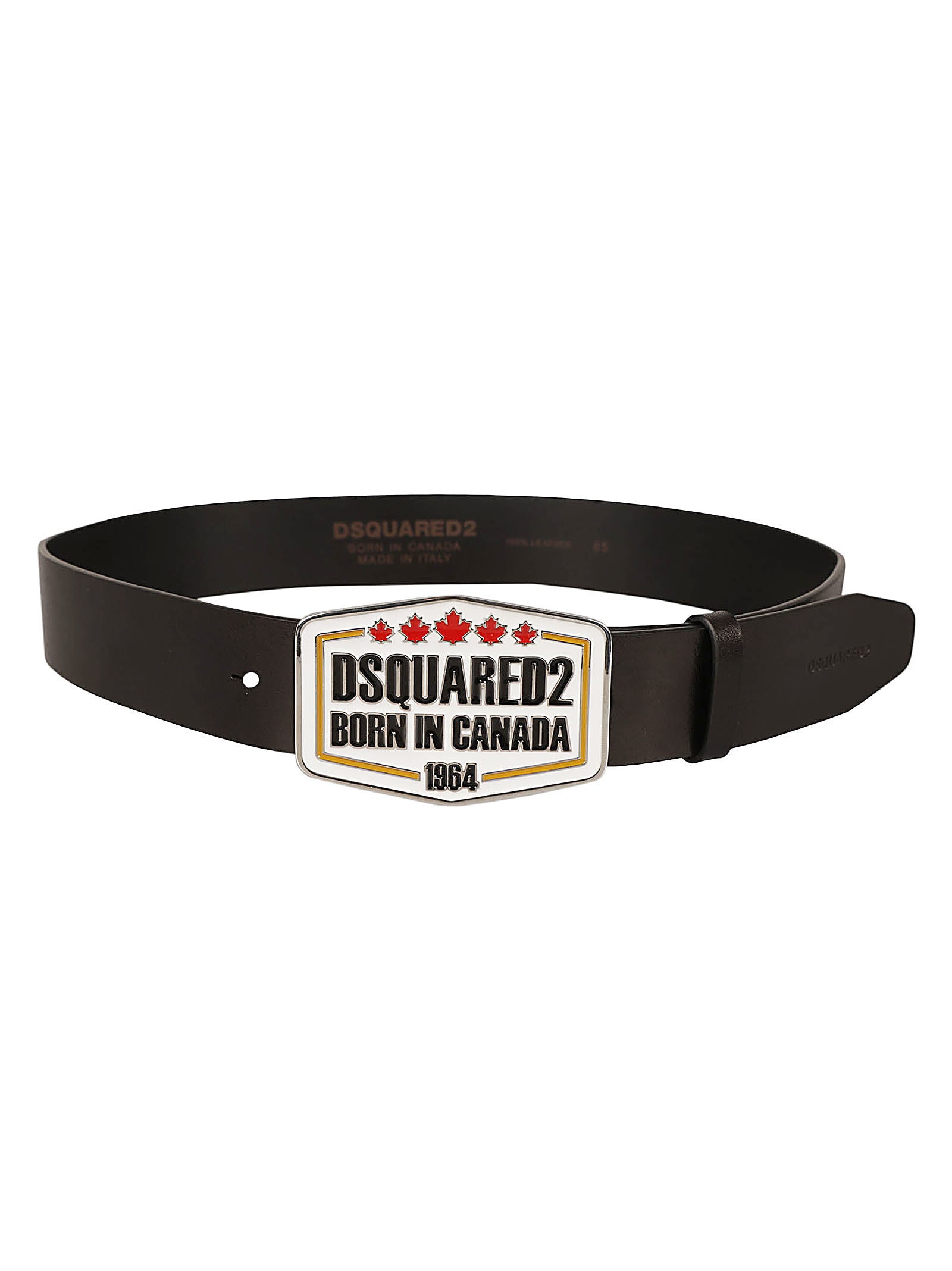 Shop Dsquared2 1964 Logo Buckle Belt In Black