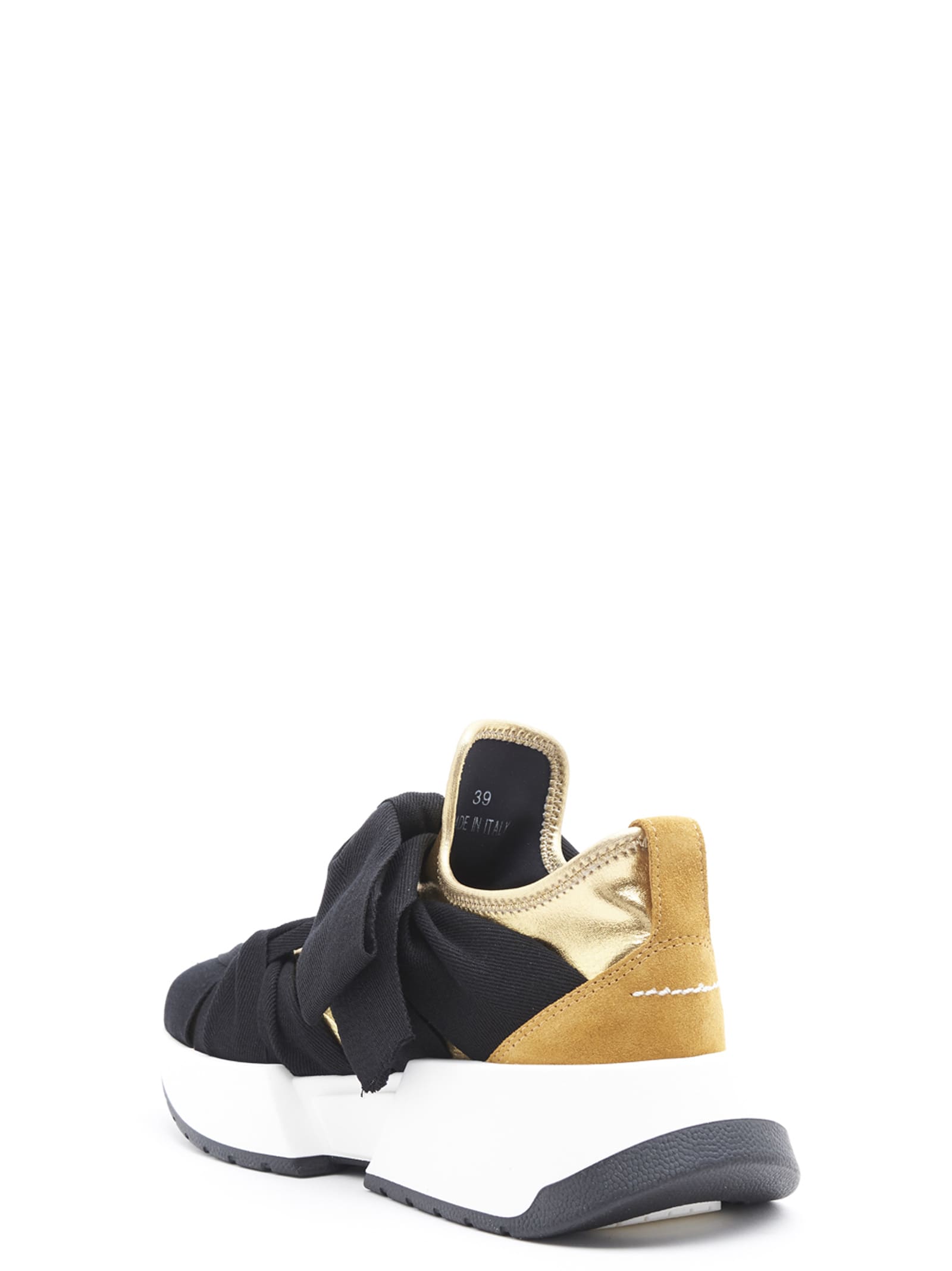 maison margiela gold sneakers