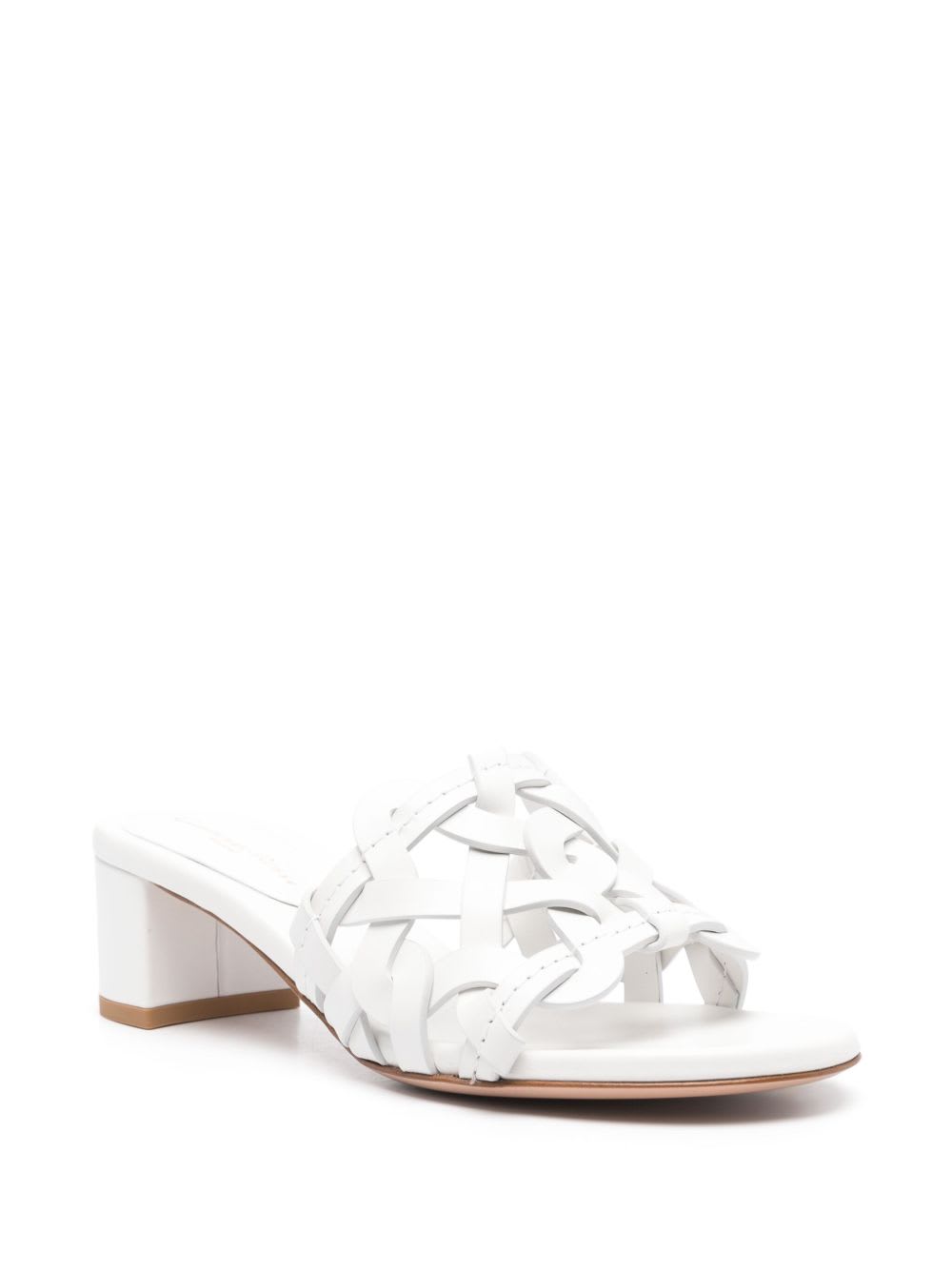 Gianvito Rossi Women's Slide Sandal 45mm In White