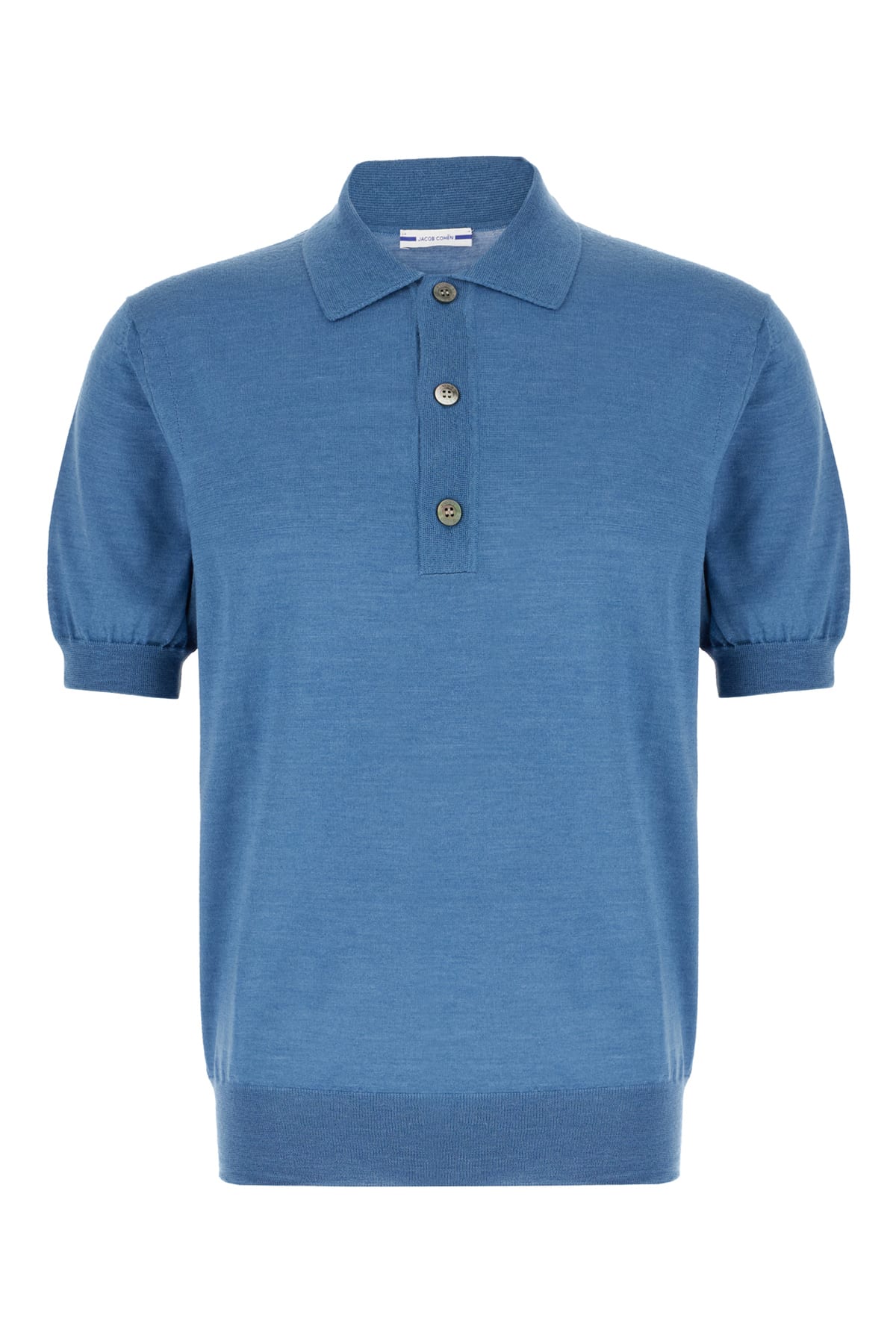 Teal Green Wool Blend Polo Shirt