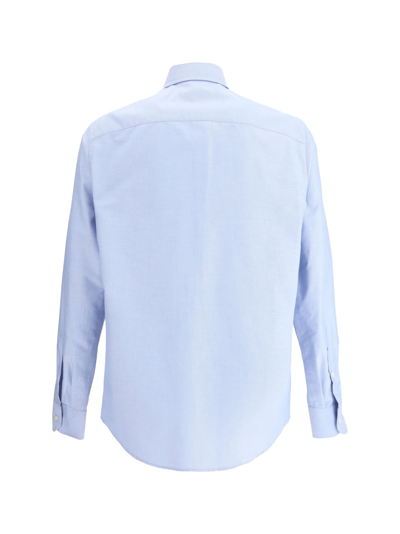 Valentino Camicia Maniche Lunghe Vlogo Signature Shirts Light Blue In Celeste