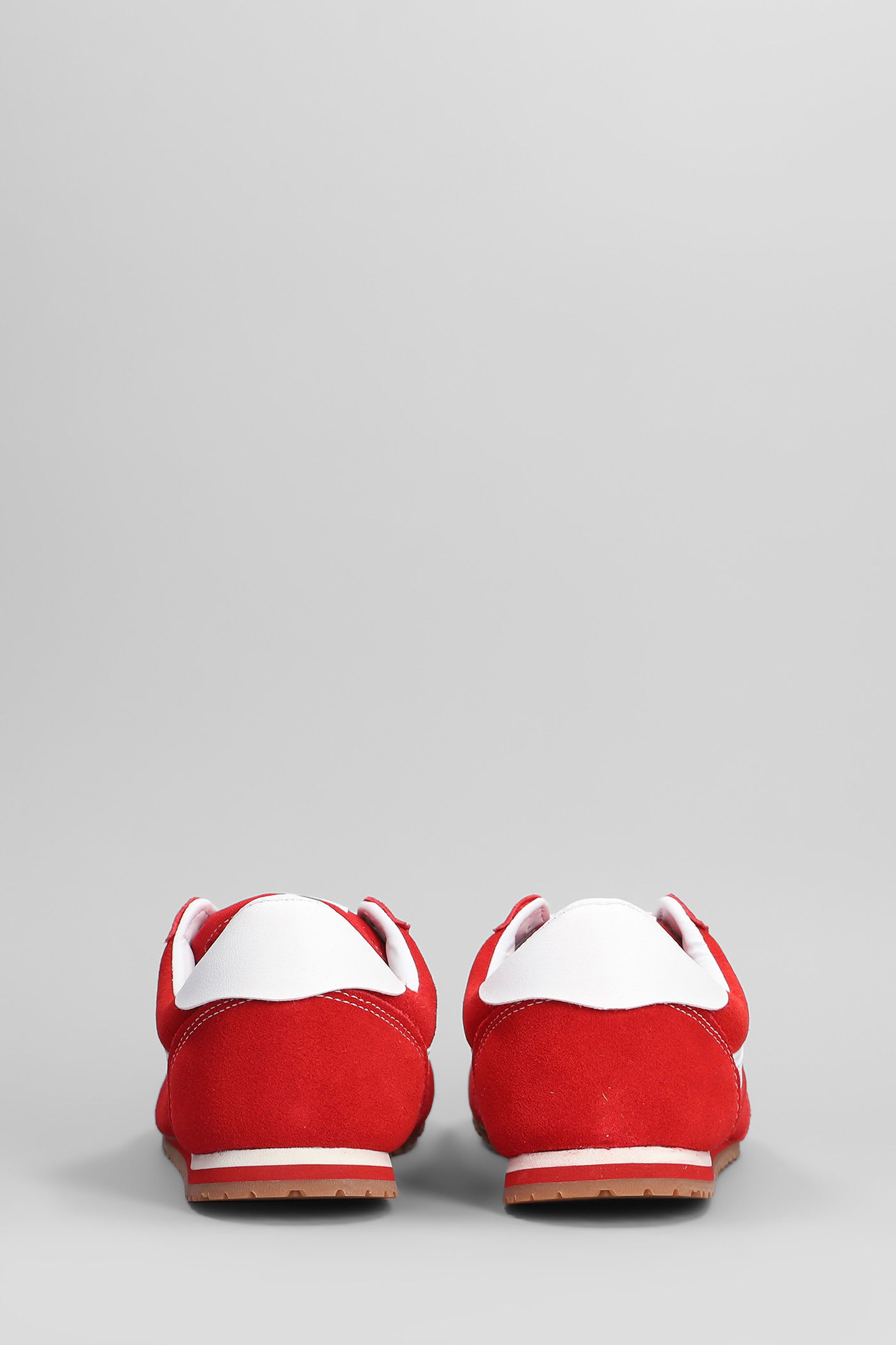 Vans Super Lowpro Sneakers In Red Suede In Red