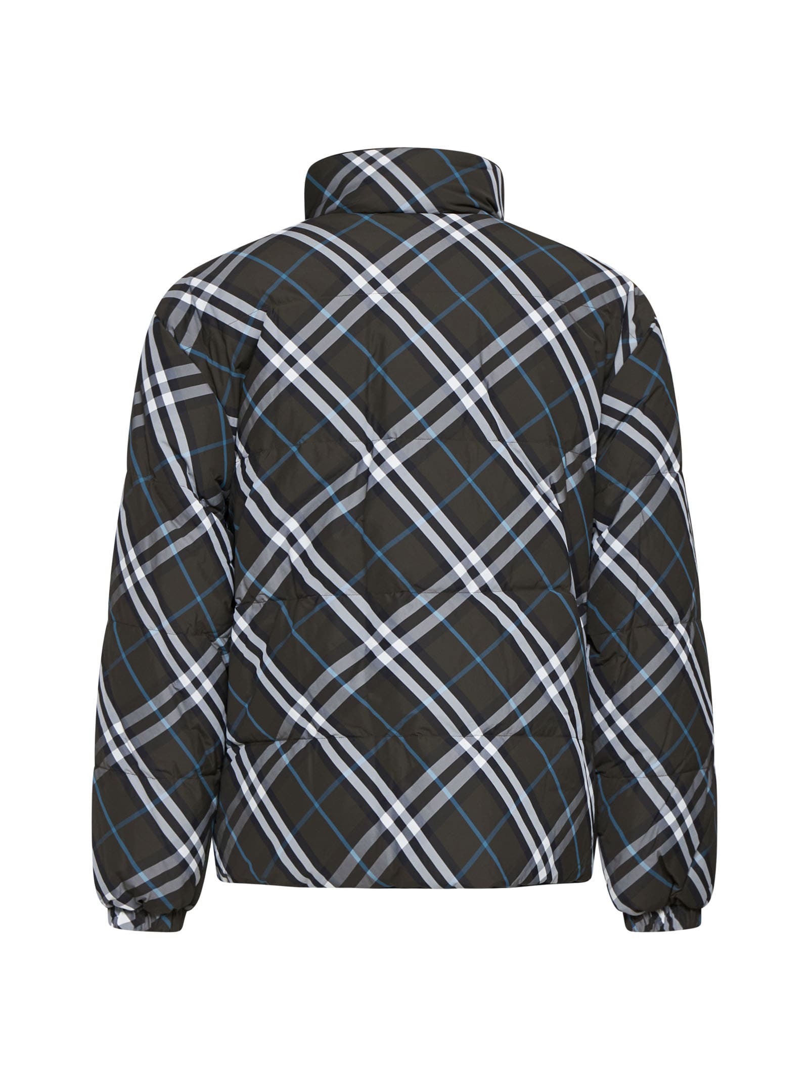 Shop Burberry Down Jacket In Snug Ip Check