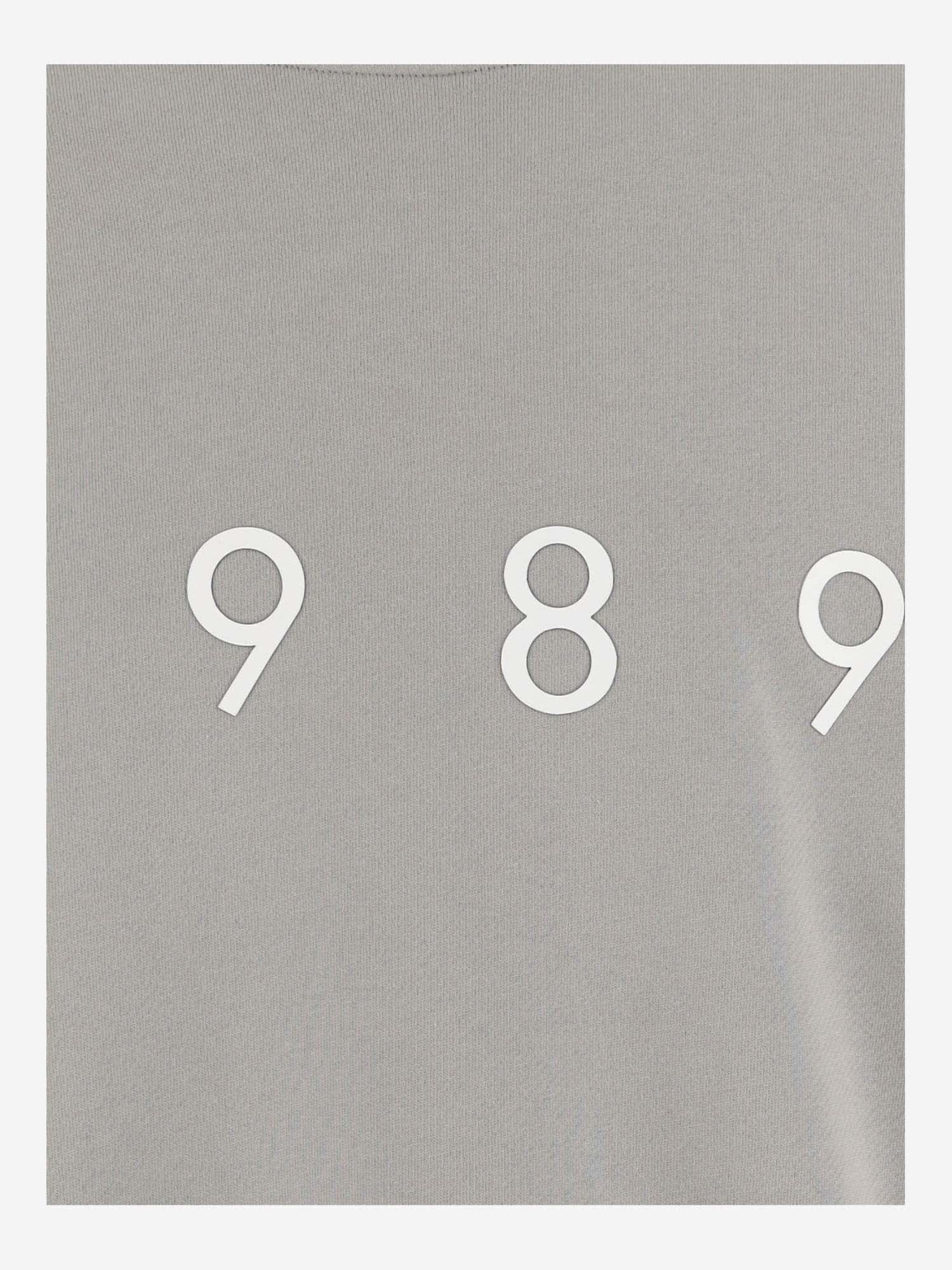 Shop 1989 Studio Cotton Sweatshirt With Logo In Grey