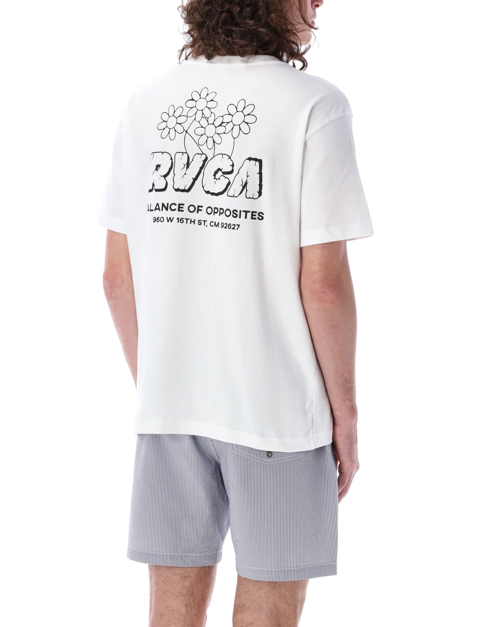 Shop Rvca Gardener T-shirt In White