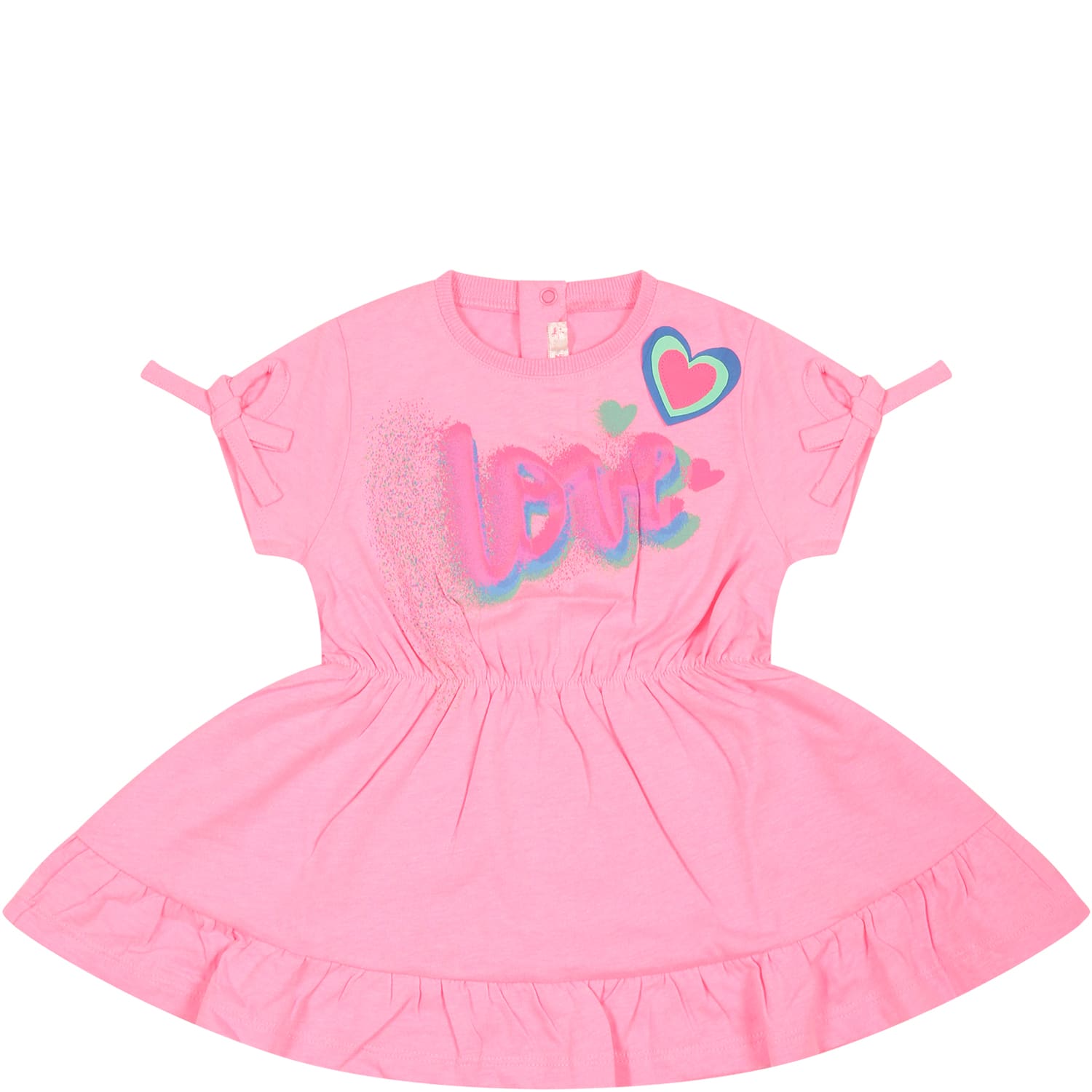 BILLIEBLUSH PINK DRESS FOR BABY GIRL WITH HEARTS