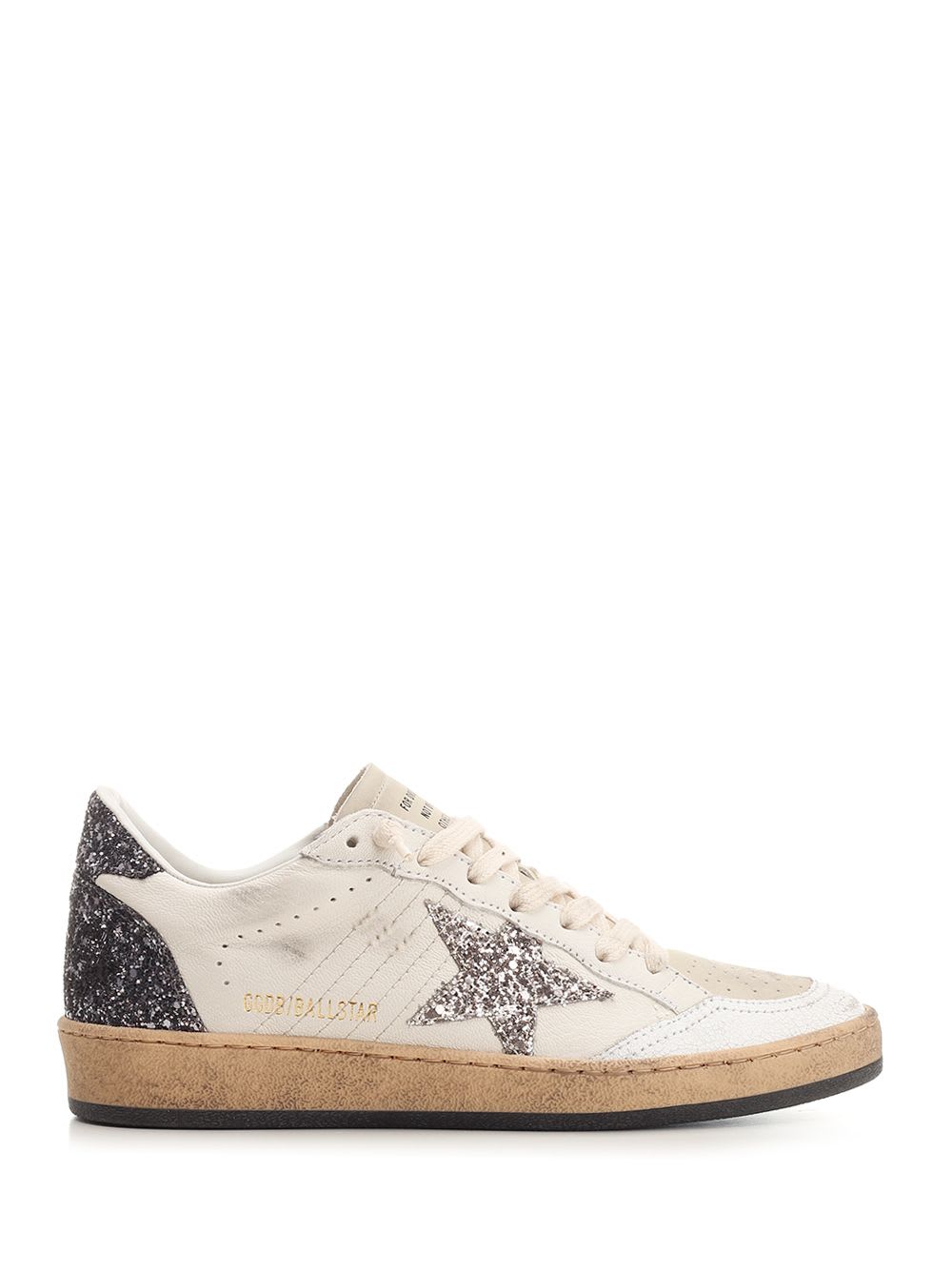 Shop Golden Goose Ball Star Sneakers In Grey