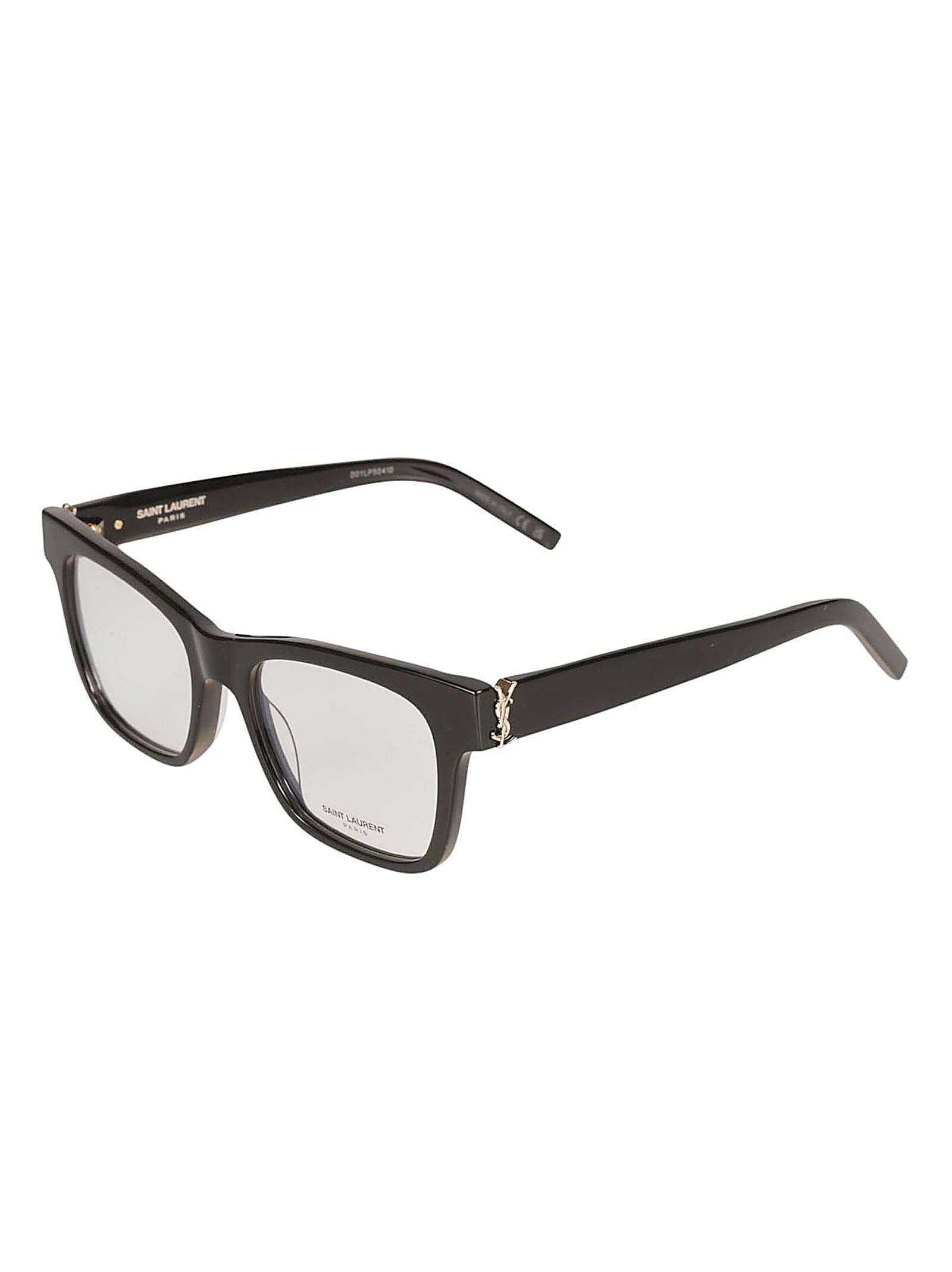 Shop Saint Laurent M118 Frame In Black/transparent