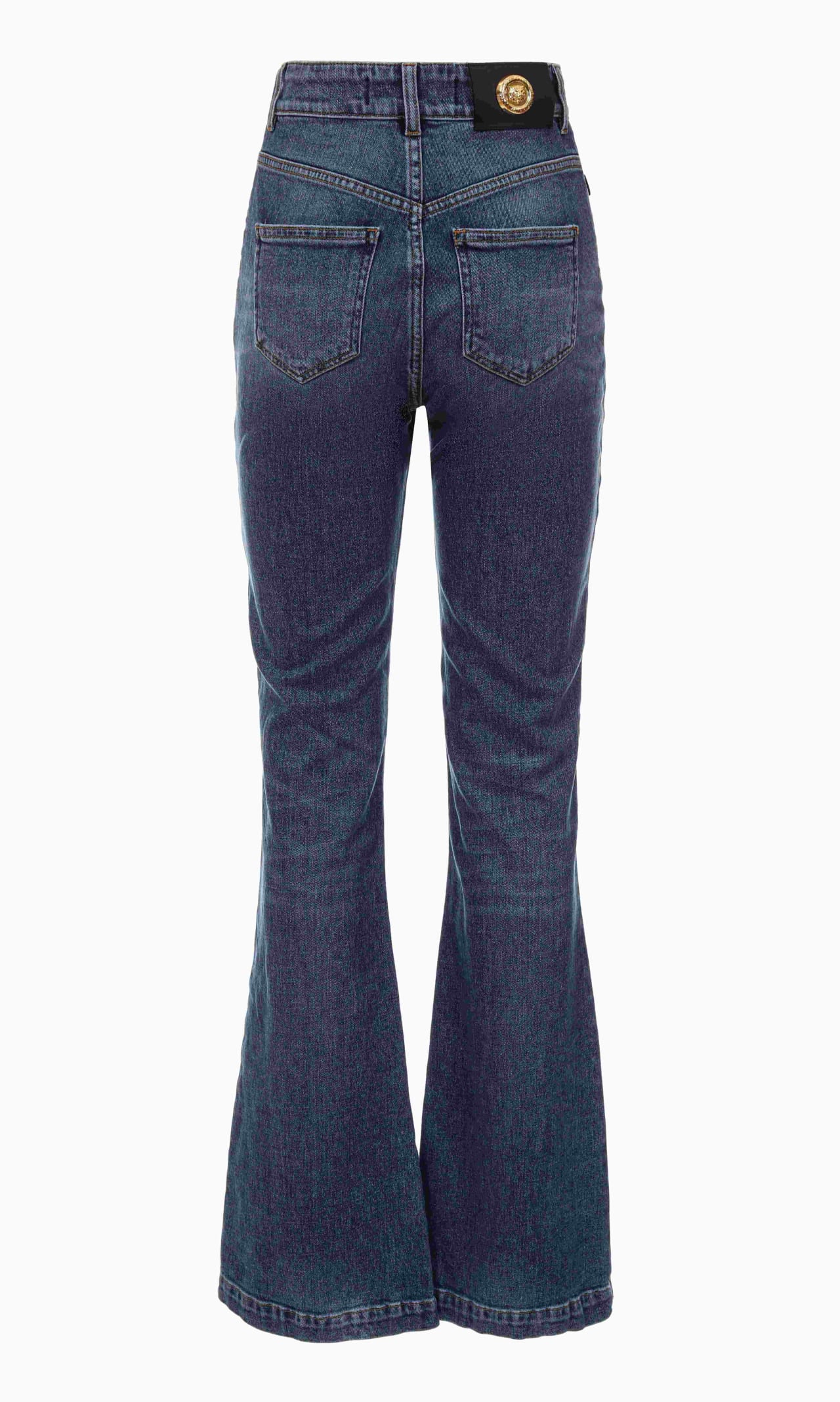 Shop Just Cavalli 5 Pocket Pants In Blue