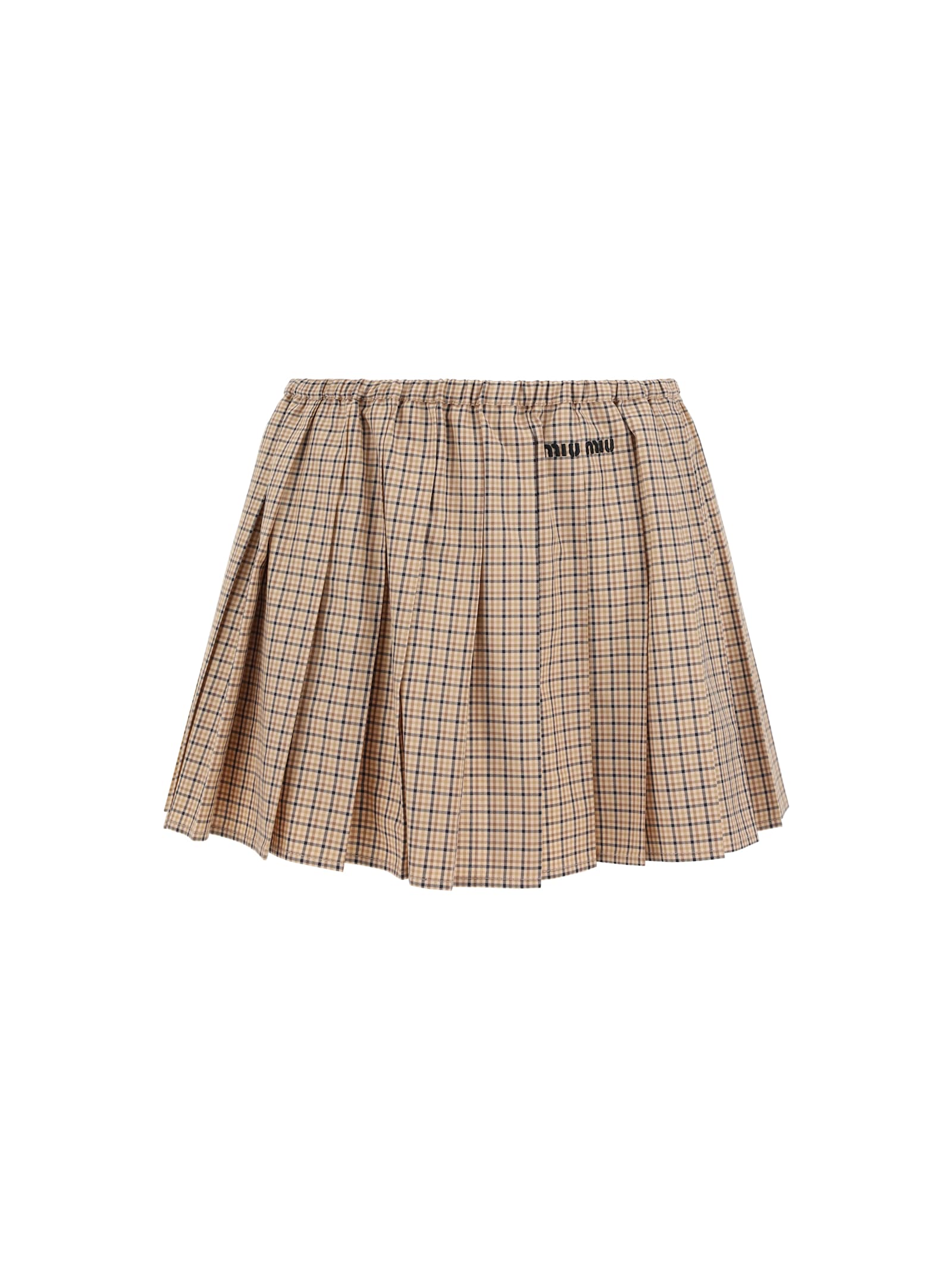 Shop Miu Miu Mini Skirt In Corda