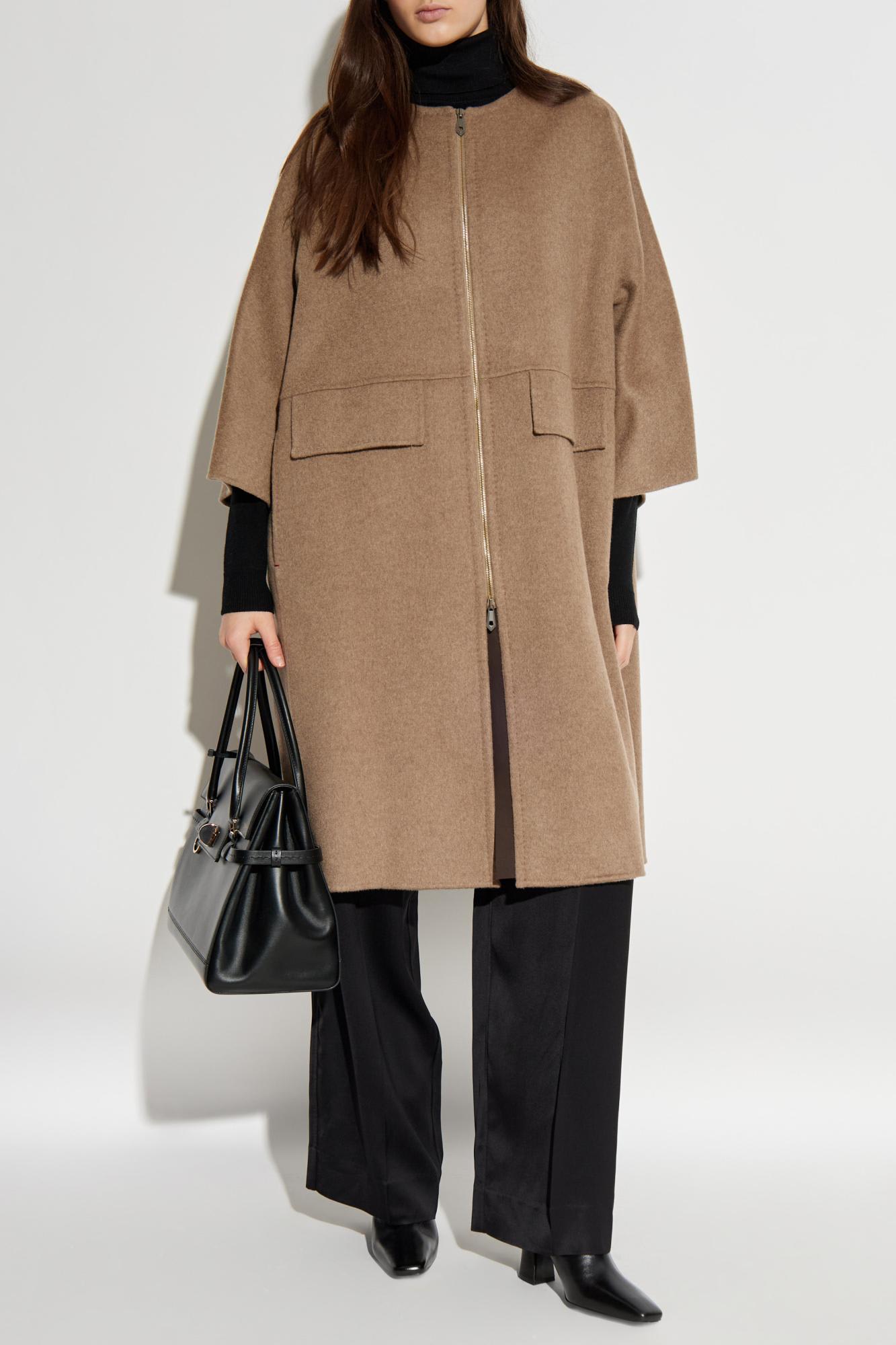 Max Mara Coat Amour In Brown