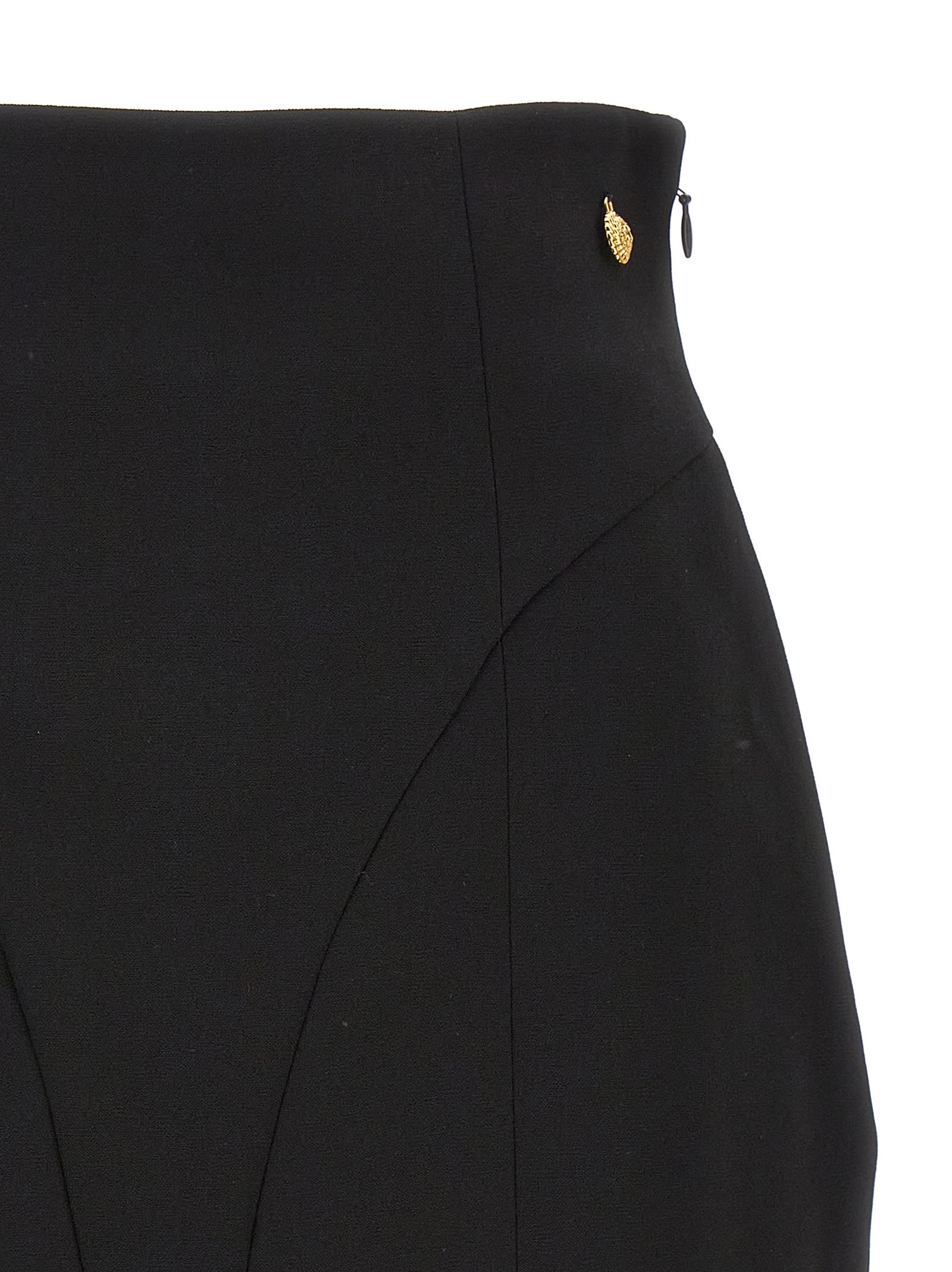 Shop Balmain High Waist Miniskirt In Black