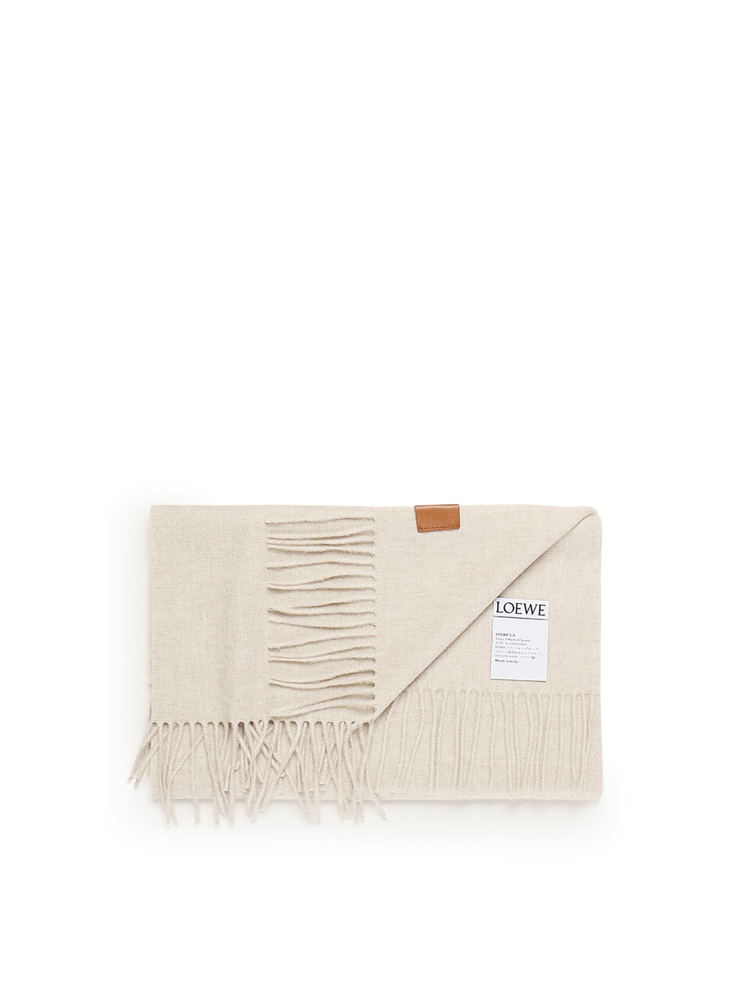 Loewe Scarf Cashmere In White