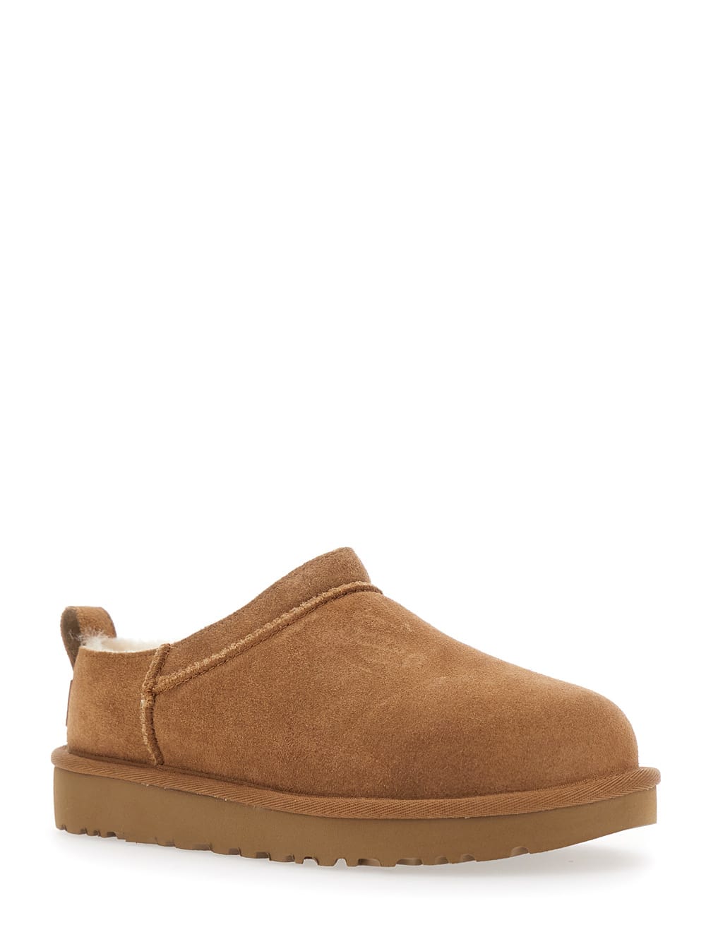 Ugg Biscuit Suede Classic Micro Slippers In Brown