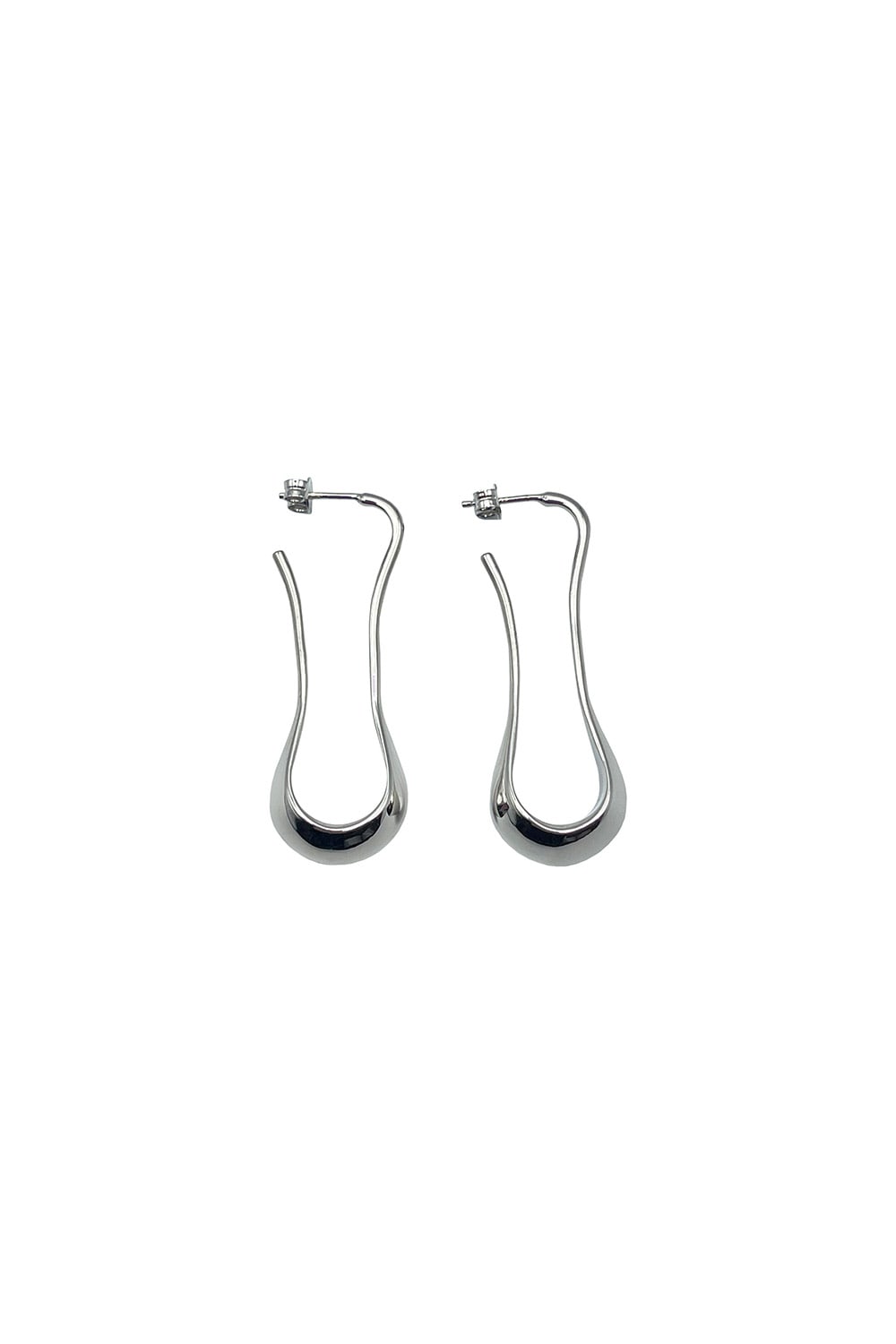 Shop Lemaire Silver Short Drop Earrings