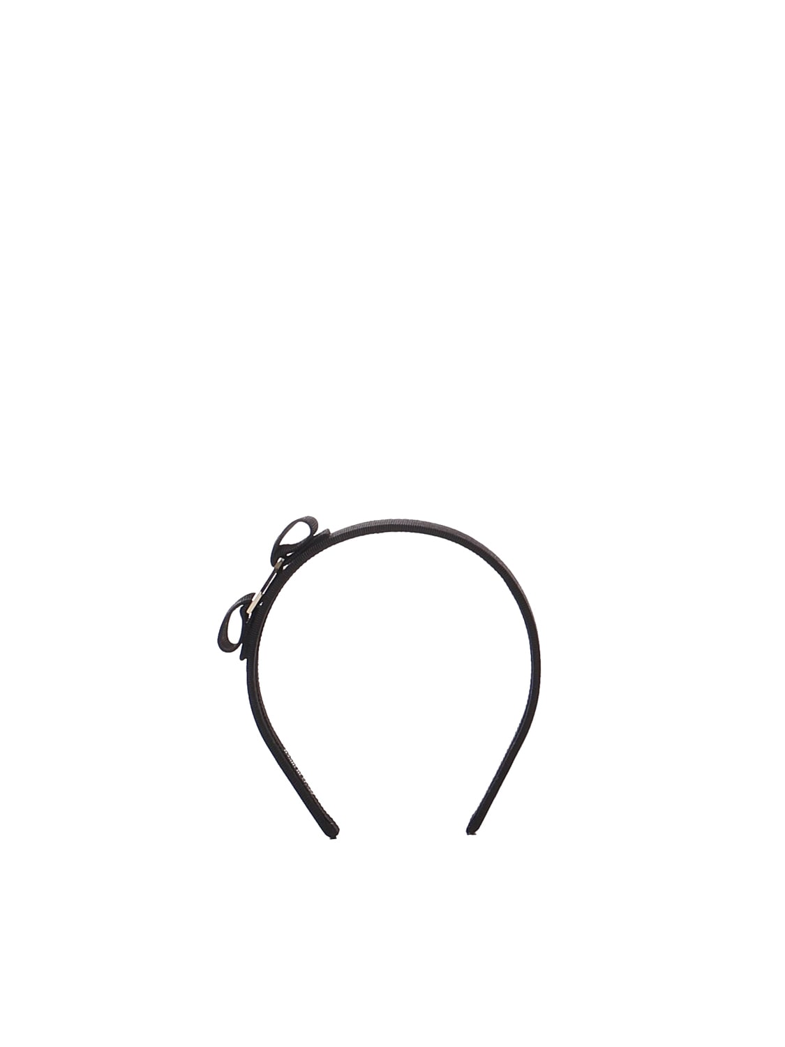 Ferragamo Headband With Bow In Black