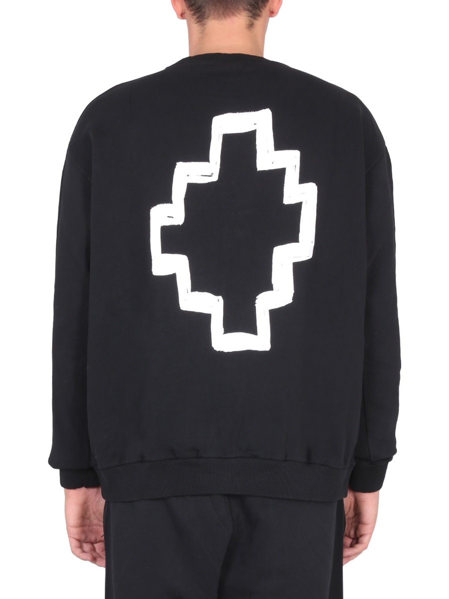 Shop Marcelo Burlon County Of Milan Crewneck Sweatshirt In Black