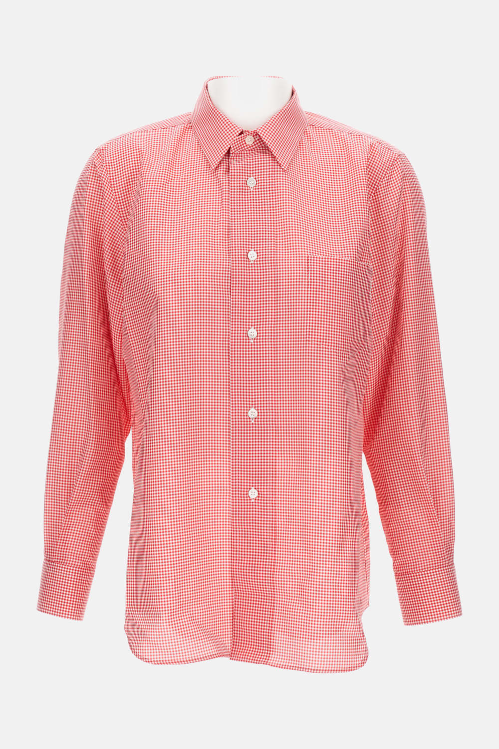 Comme Des Garçons Patterned Shirt In Pink