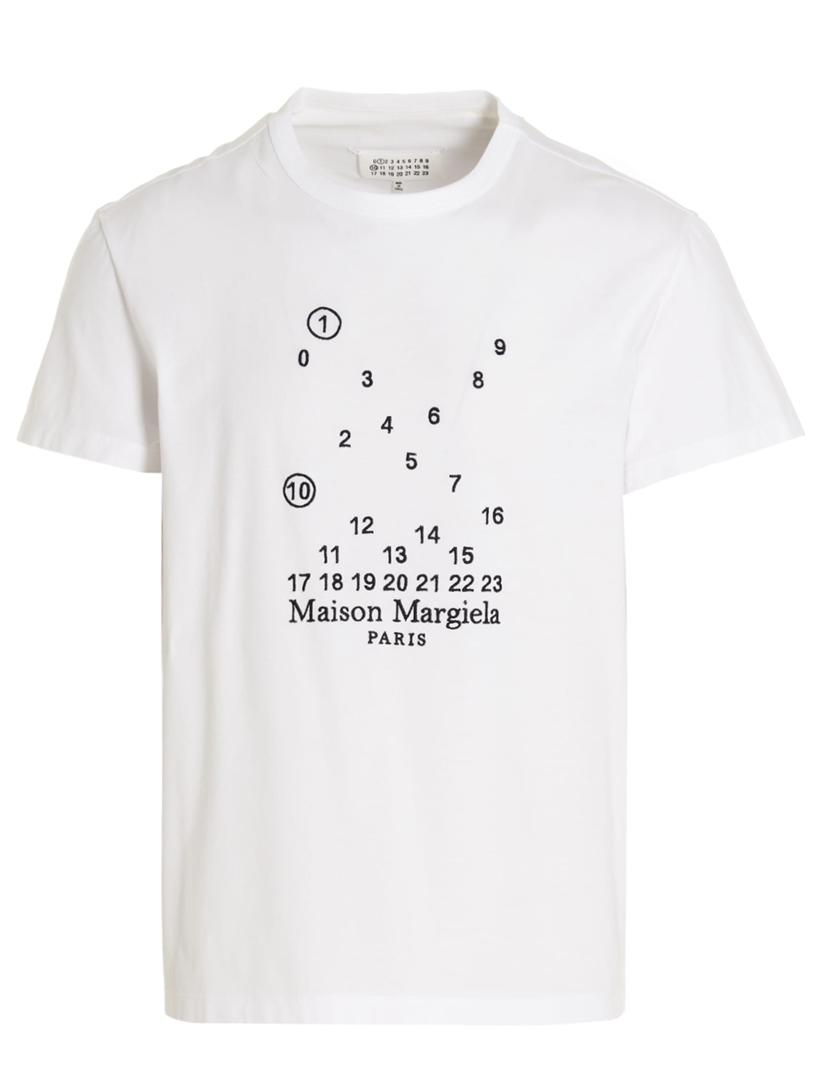 Maison Margiela Logo Embroidery T-shirt In White