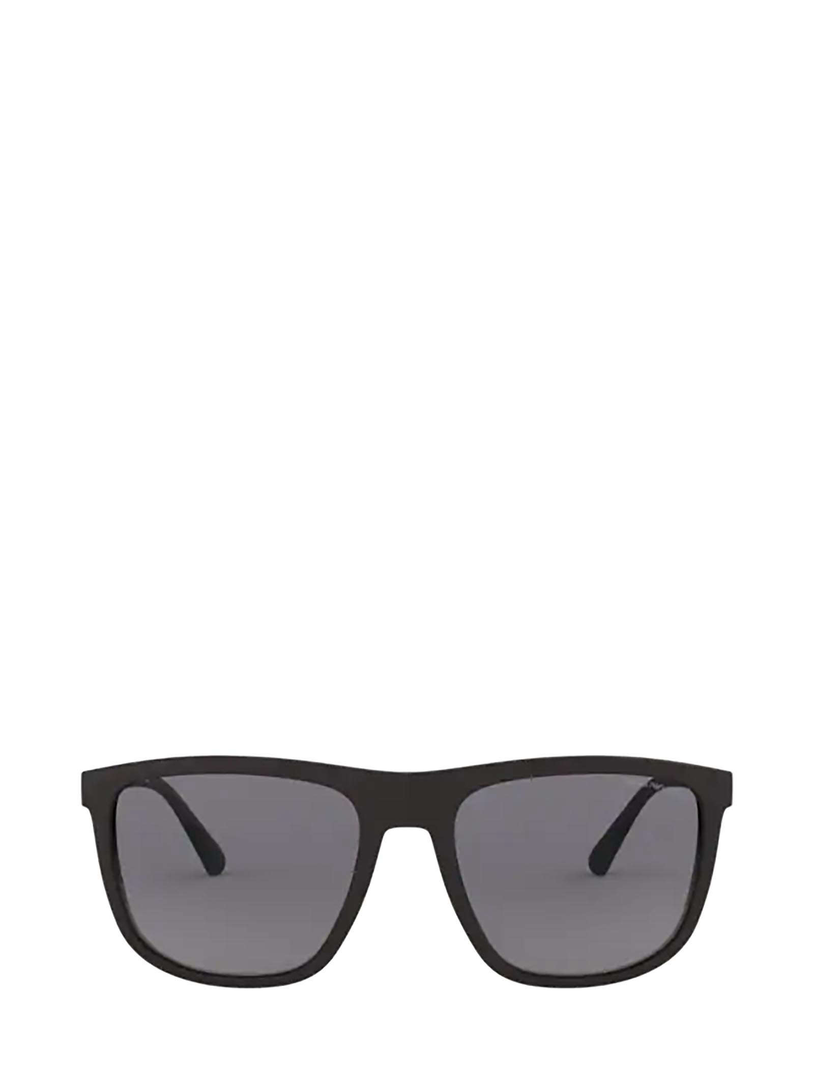 emporio armani matte black sunglasses