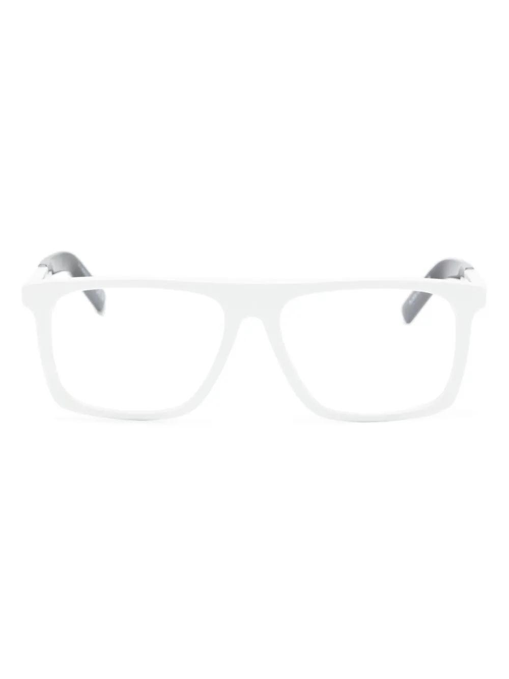 Shop Moncler Ml5206 021 Square Glasses