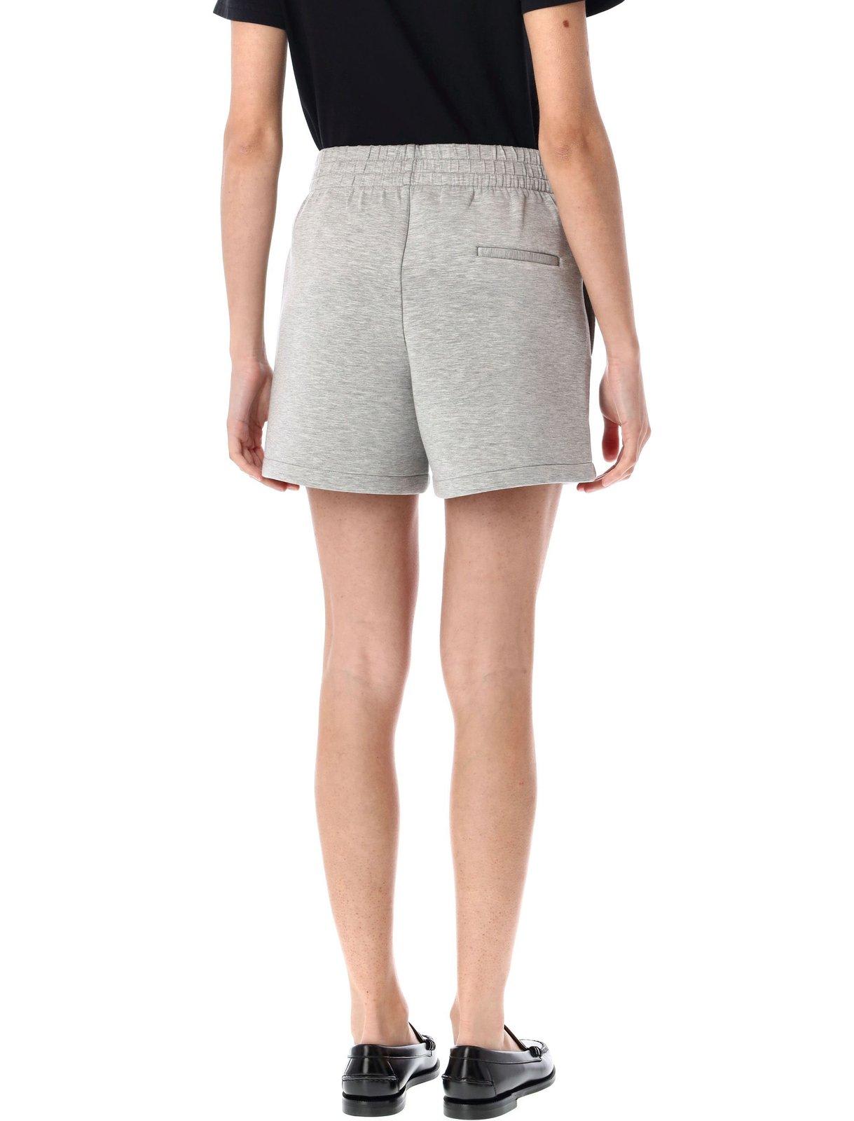 ANINE BING MONOGRAM EMBOSSED SHORTS