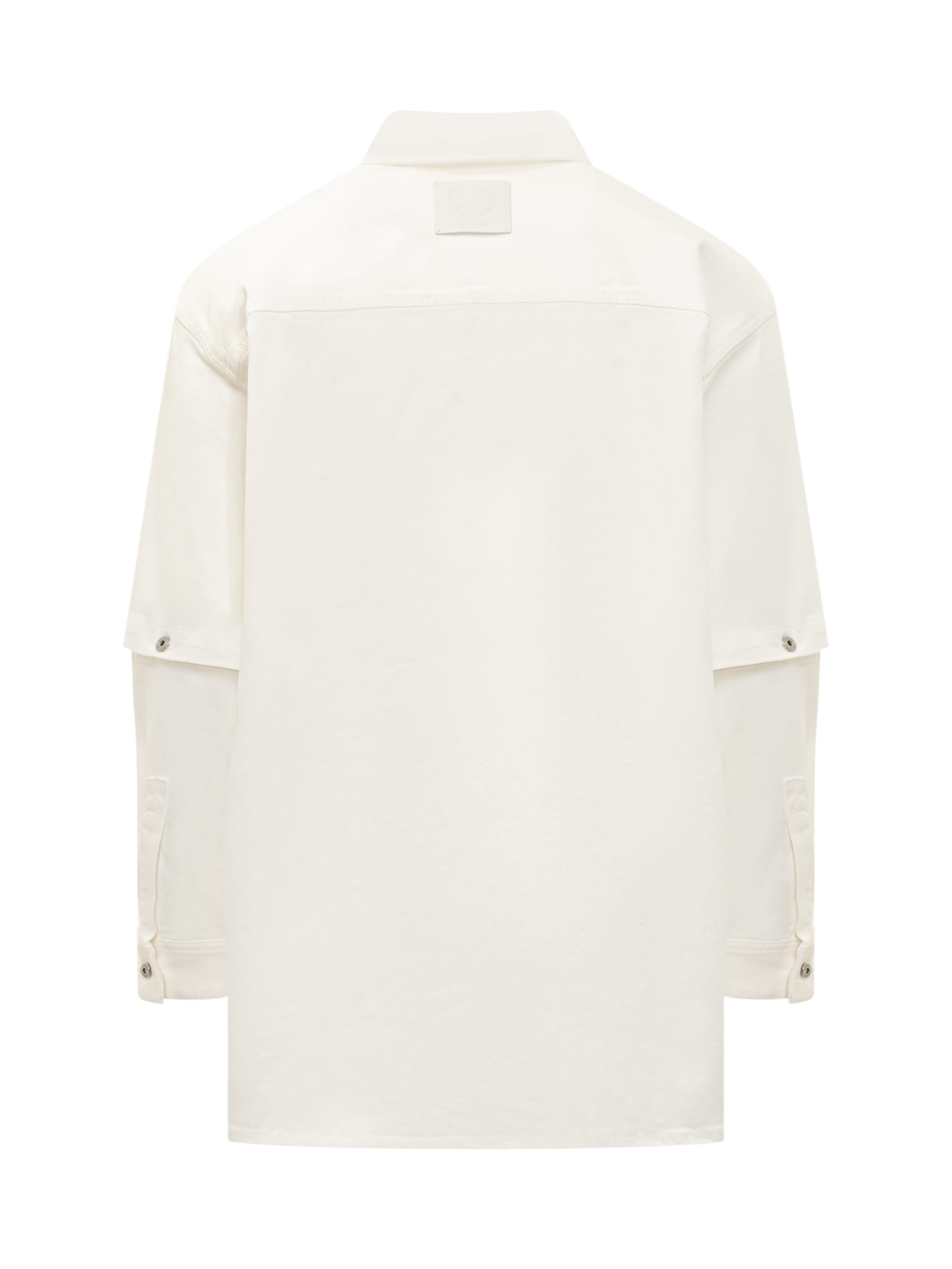 Shop Off-white Shirt With Logo In Raw White