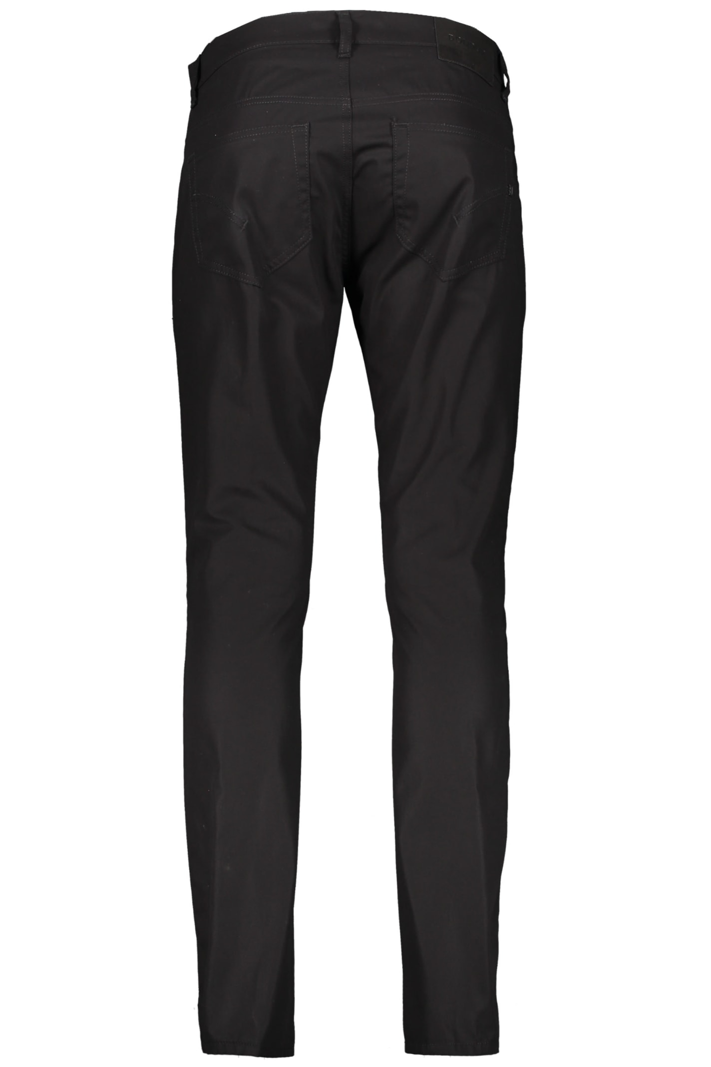 Shop Dondup Cotton Trousers In Black