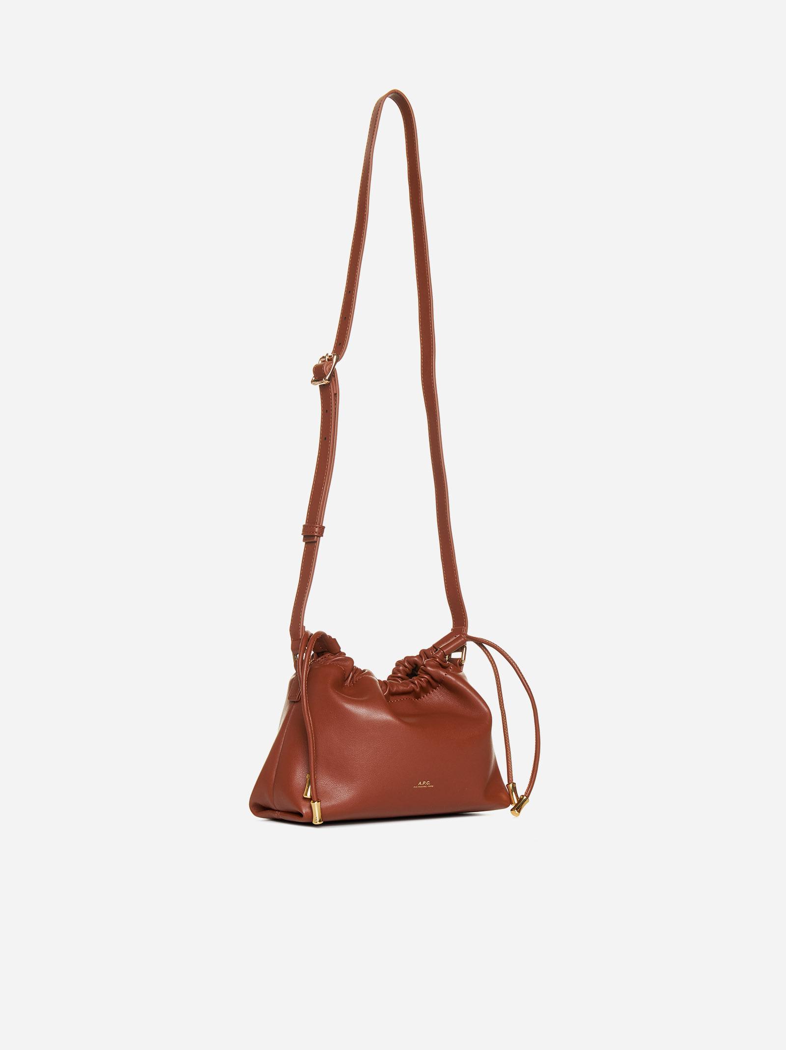 Shop Apc Ninon Faux Leather Bucket Bag In Brown