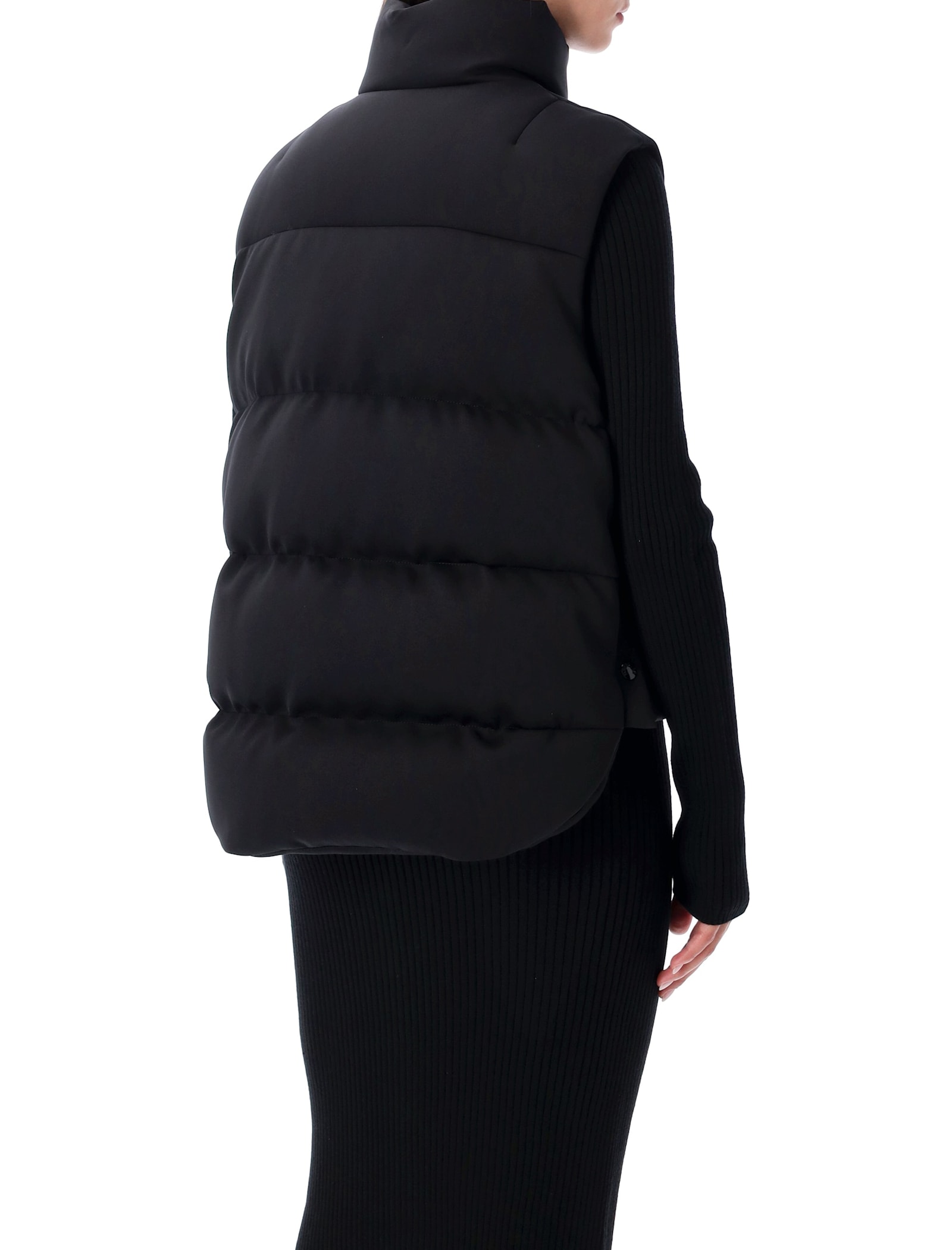Moncler Genius Moncler X Edward Enninful Otis Oversized Down Vest In Black