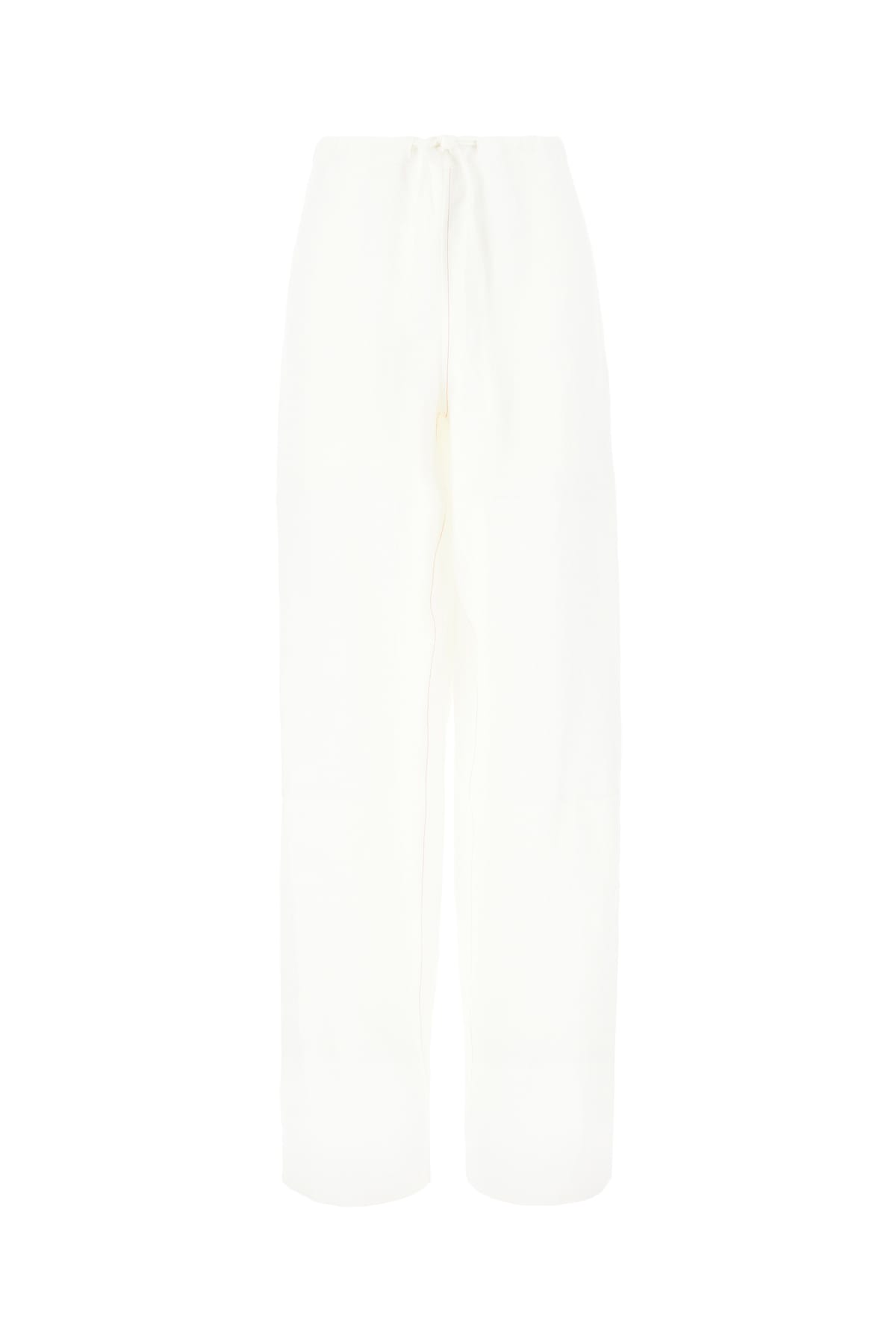 Shop Ferragamo White Viscose Blend Pants