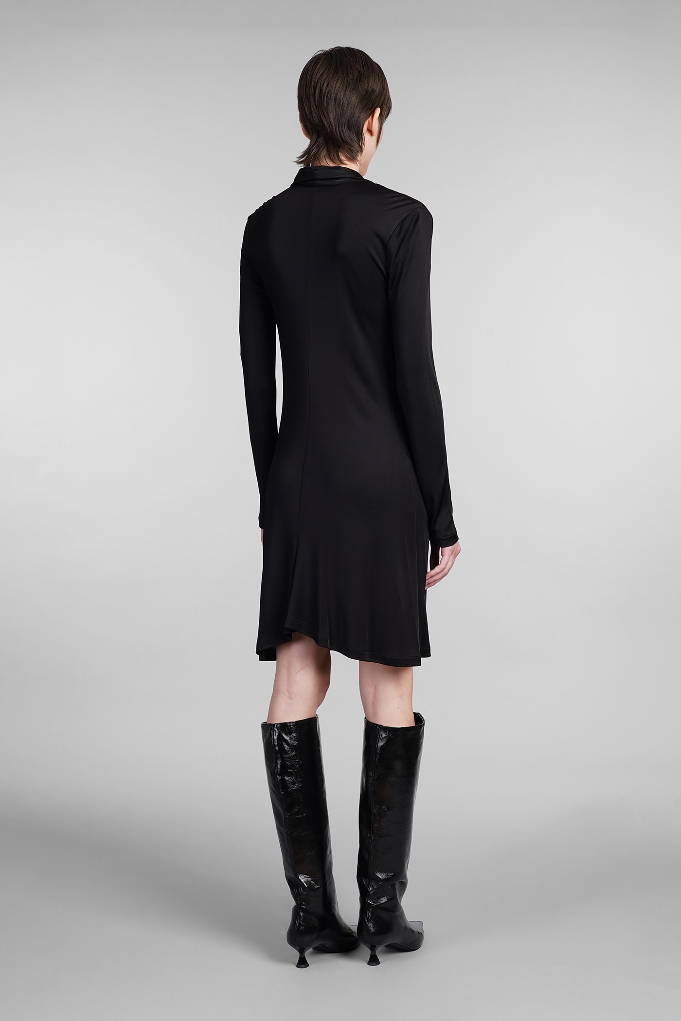 Shop Helmut Lang Dress In Black Viscose