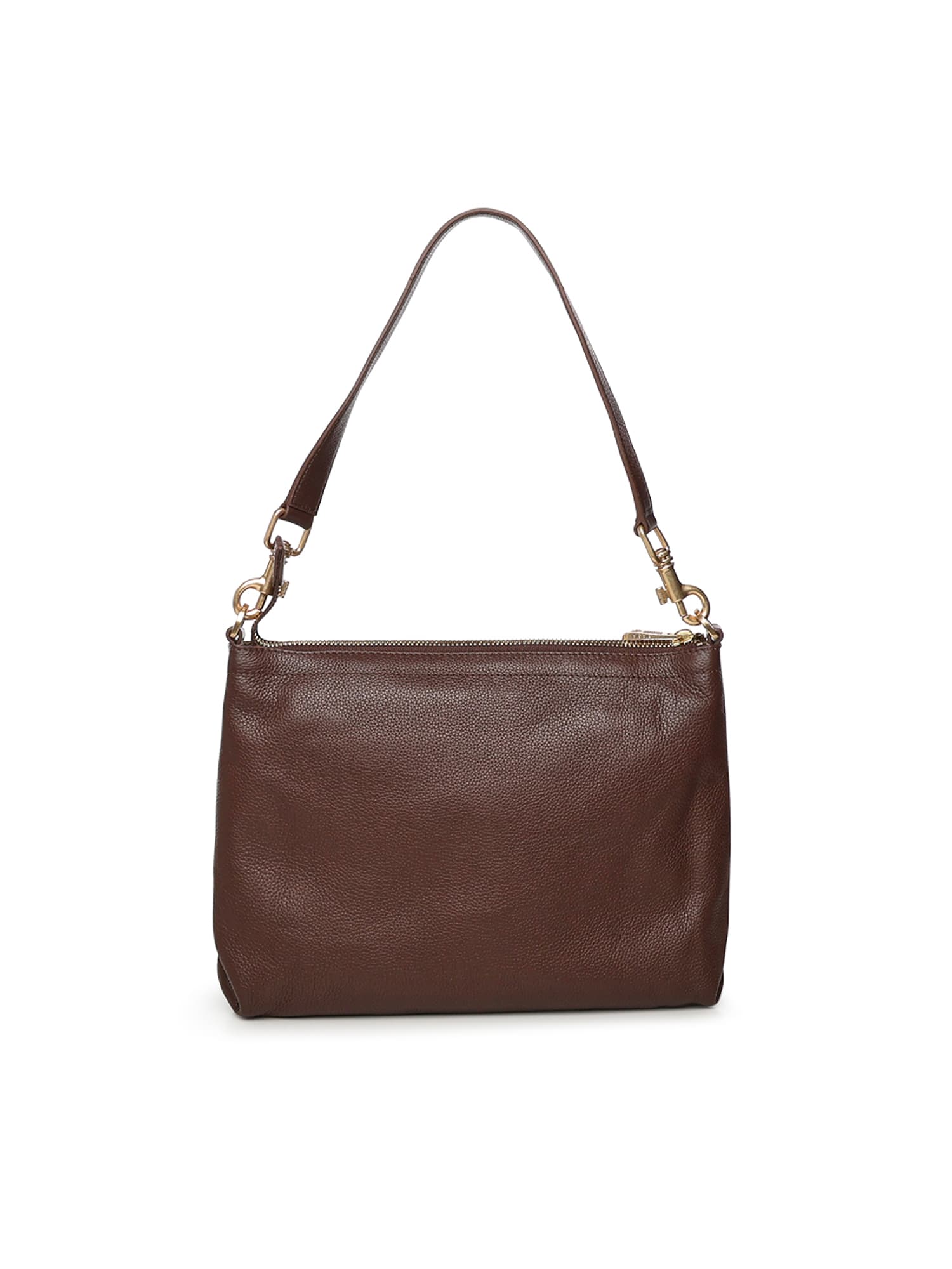 Biasia Logo Shoulder Bag In Brown