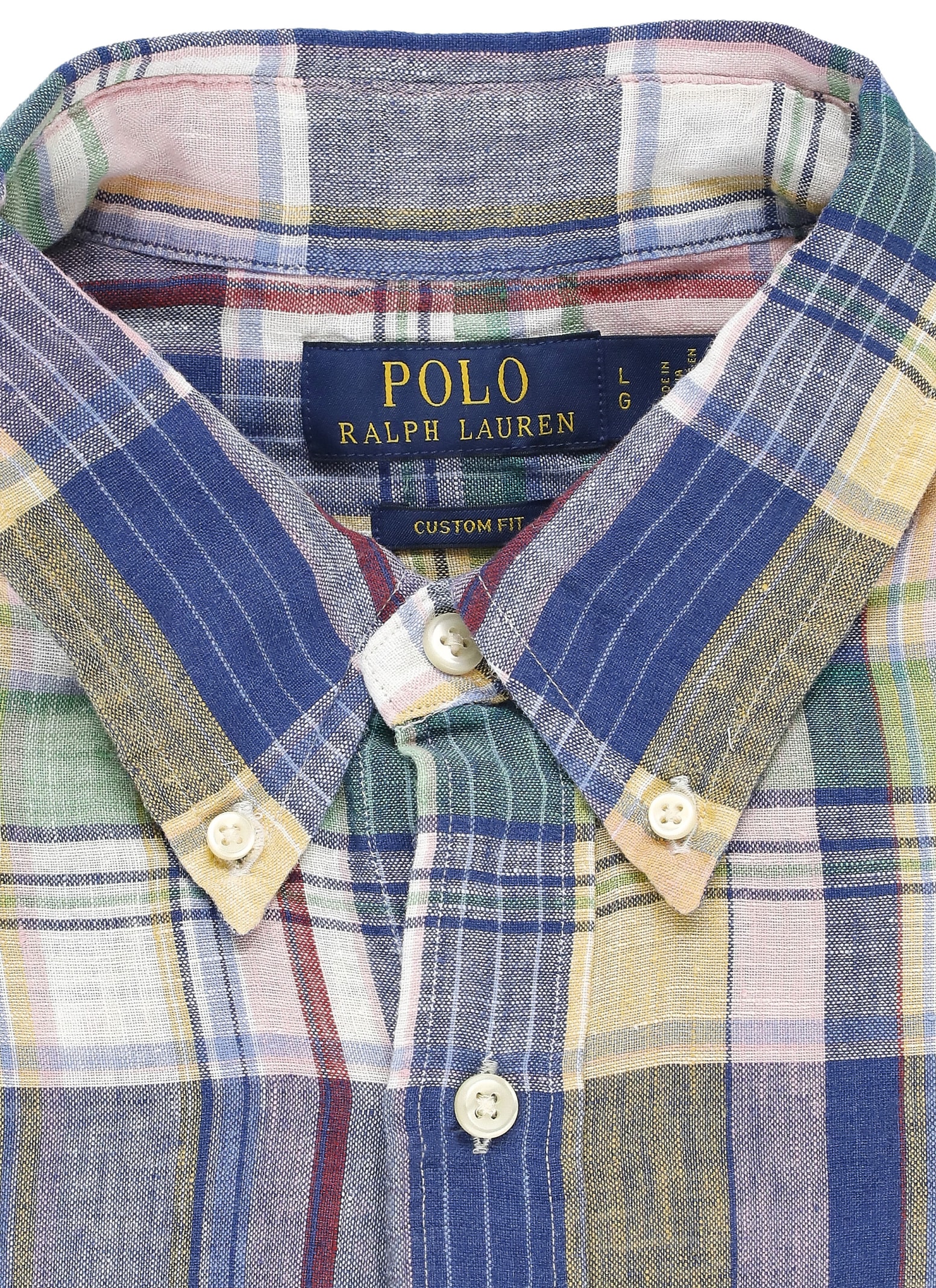 Shop Ralph Lauren Pony Linen Shirt In Multicolour