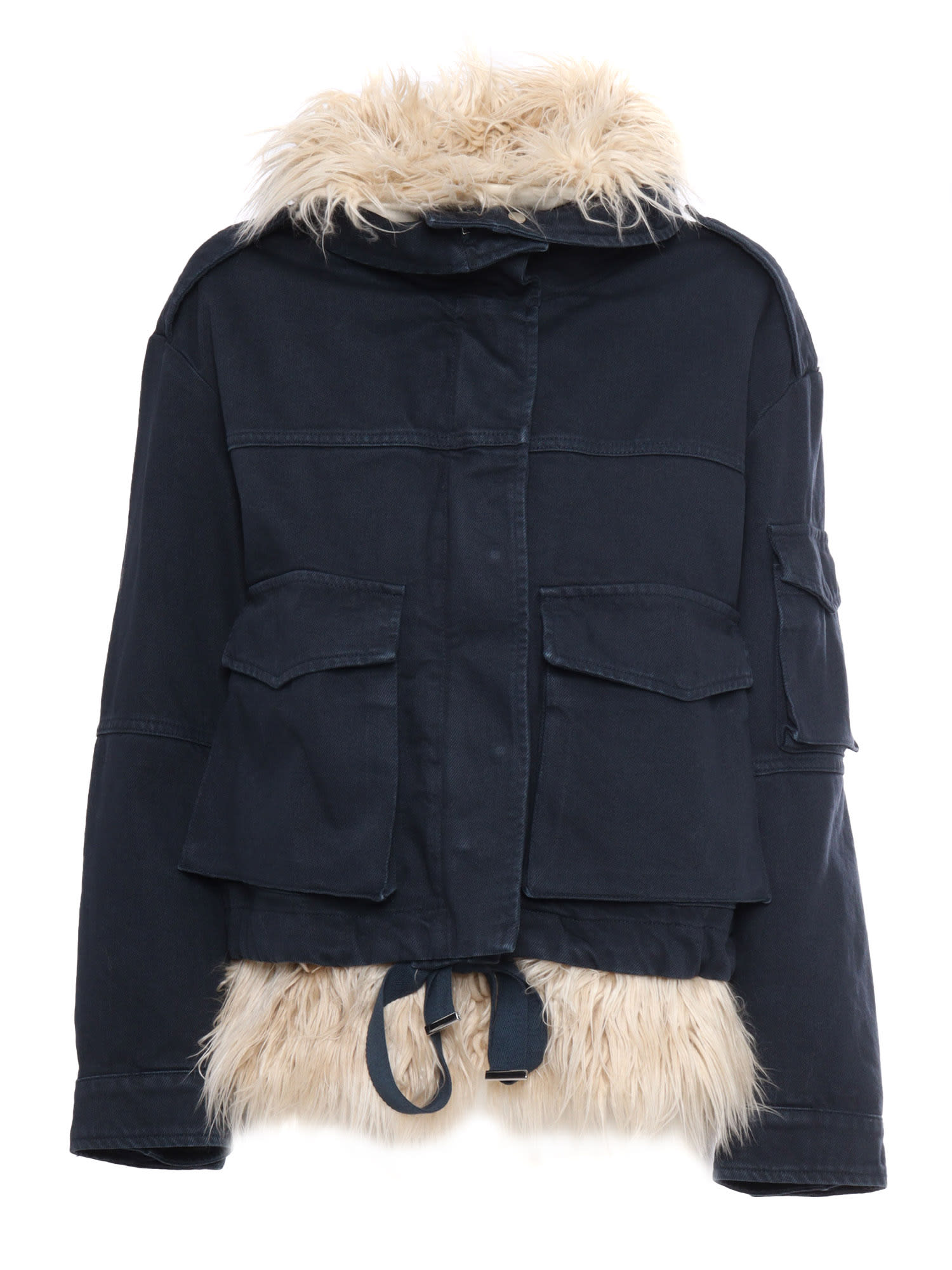 Shop Dondup Parka Jacket In Multicolor