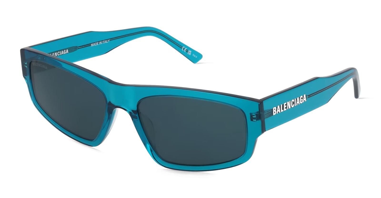 Shop Balenciaga Bb0305s-005 - Blue Sunglasses